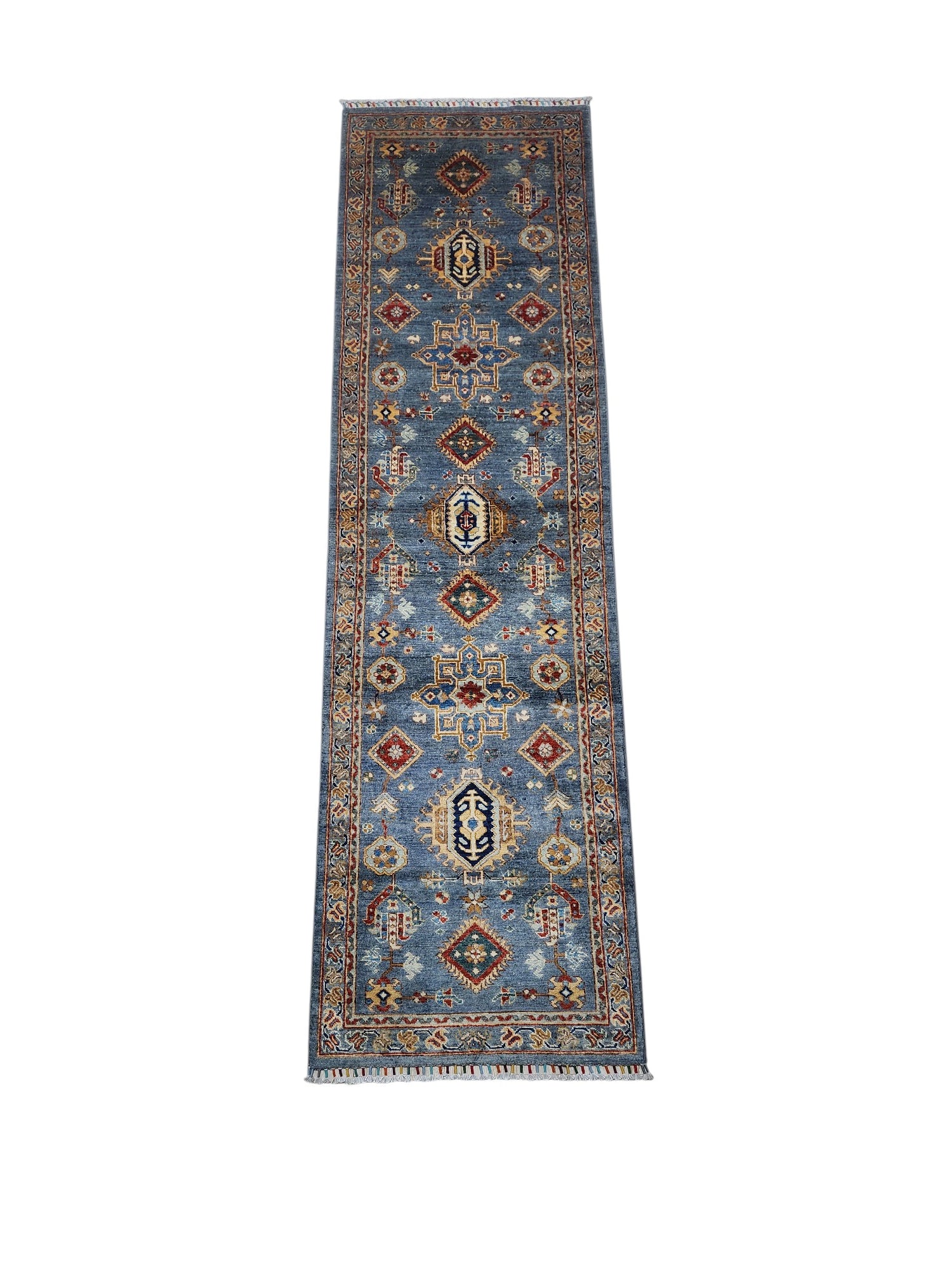 Hand-Knotted Afghani Chobi Sultani Wool Rug – 3’3″ x 4’11″