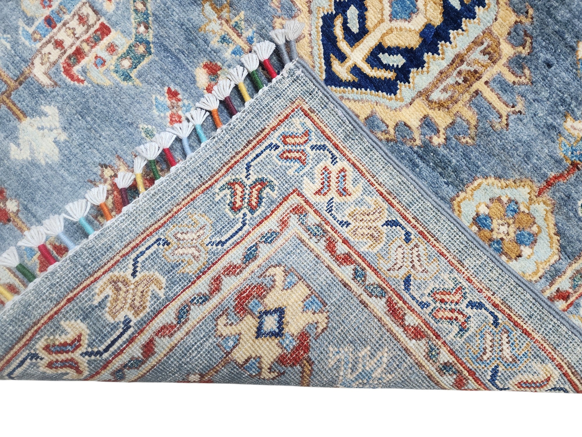 Hand-Knotted Afghani Chobi Sultani Wool Rug – 3’3″ x 4’11″