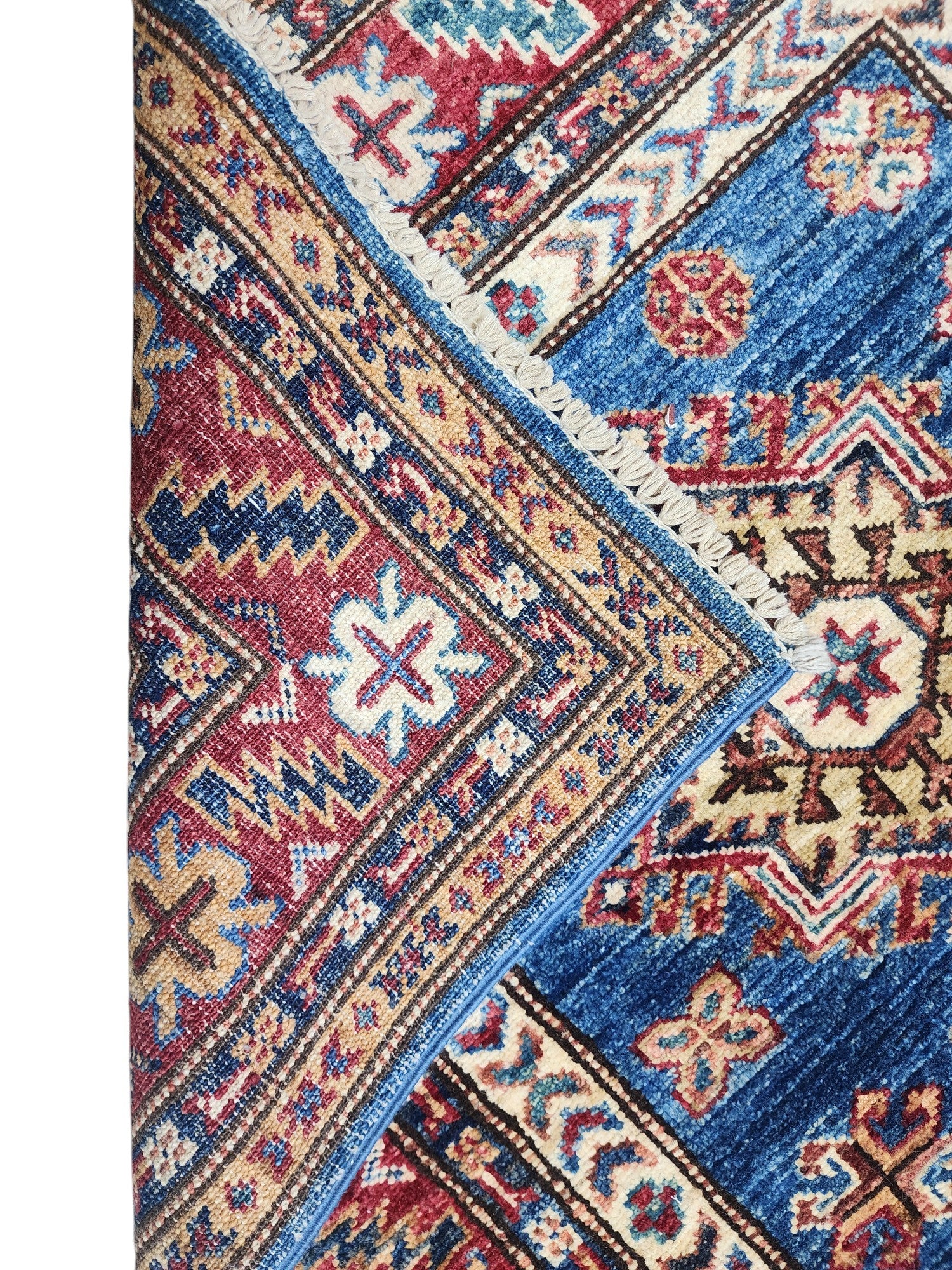 Hand-Knotted Afghani Chobi Gabbeh Wool Rug – 3’3″ x 4’11″