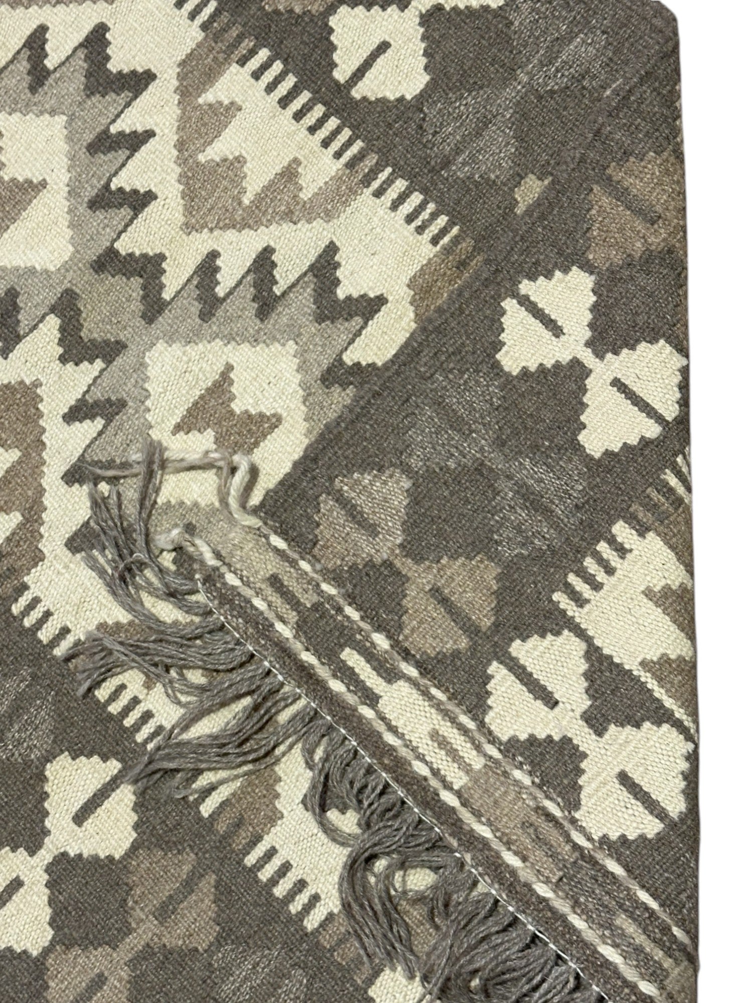 Hand-Woven Afghani Kilim Wool Rug 2'4" x 6'4"