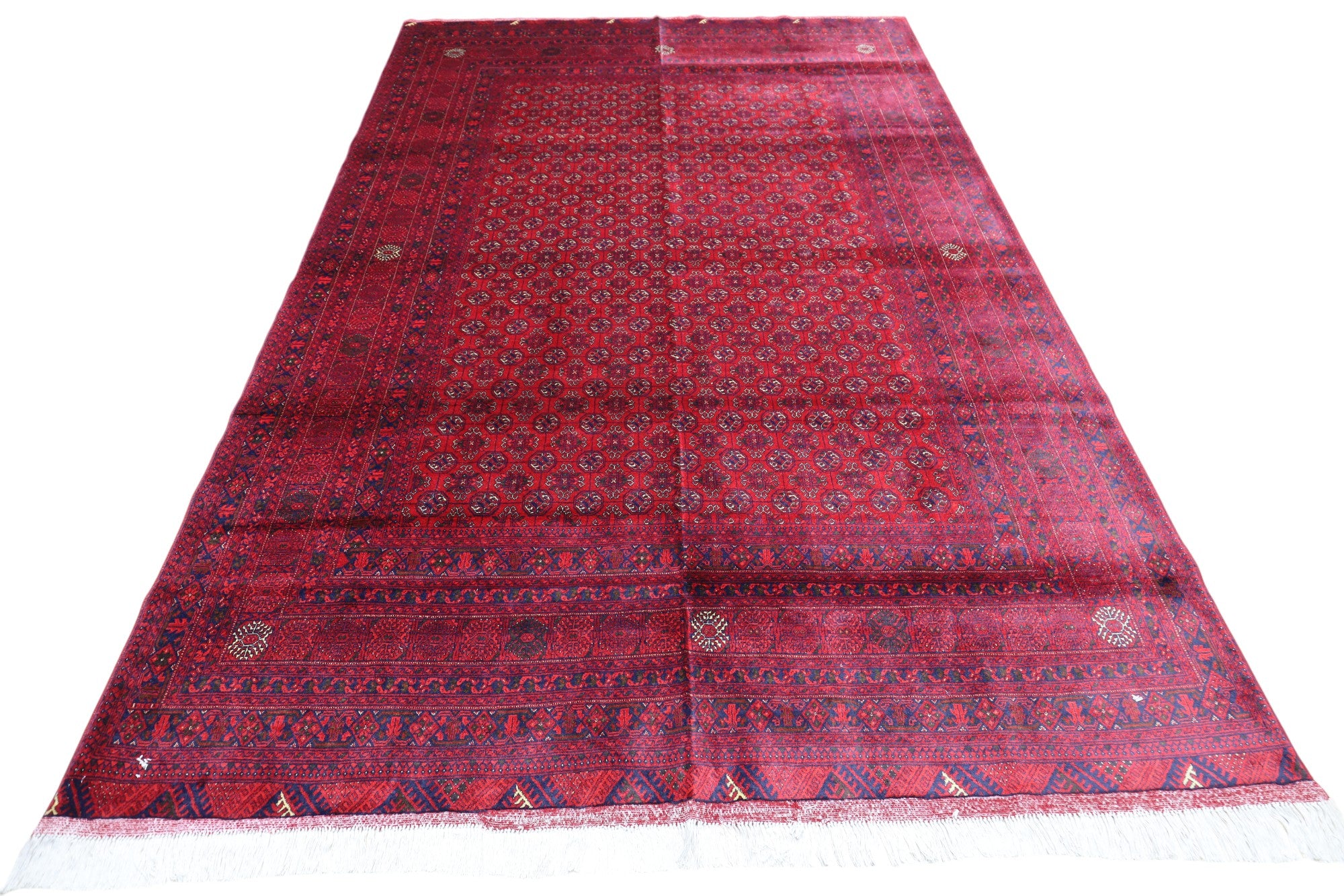 Hand-Knotted Afghani Shirin Tagab Wool Rug – 6’6″ x 9’4″
