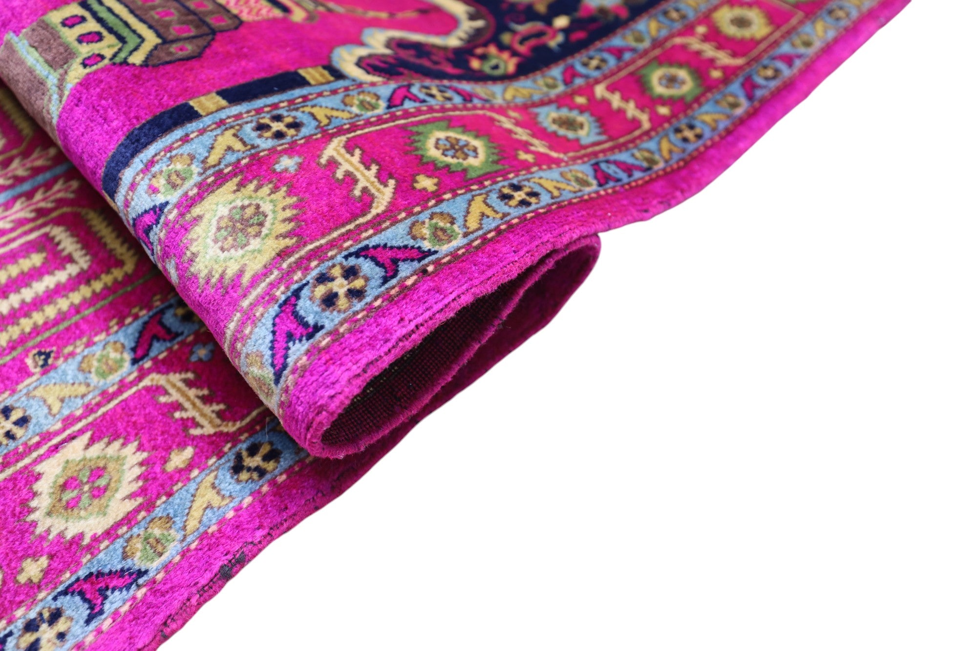 Hand-Knotted Afghani Wool Prayer Rug – 2’11″ x 4’2″