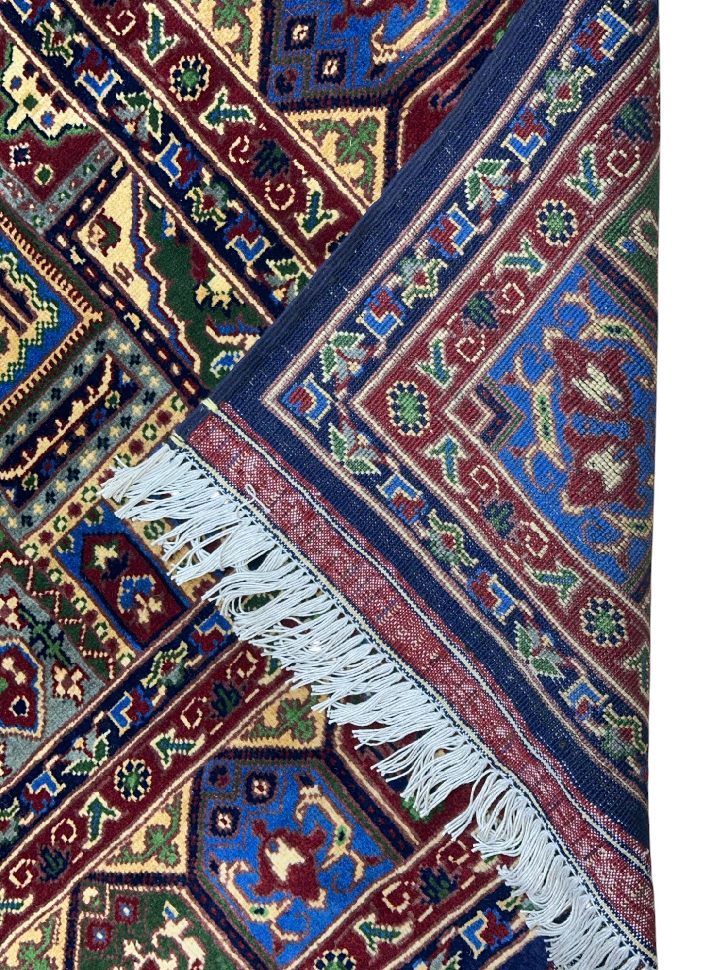 Hand-Knotted Afghani Bakhteiary Wool Rug – 6’7″ x 9’11″