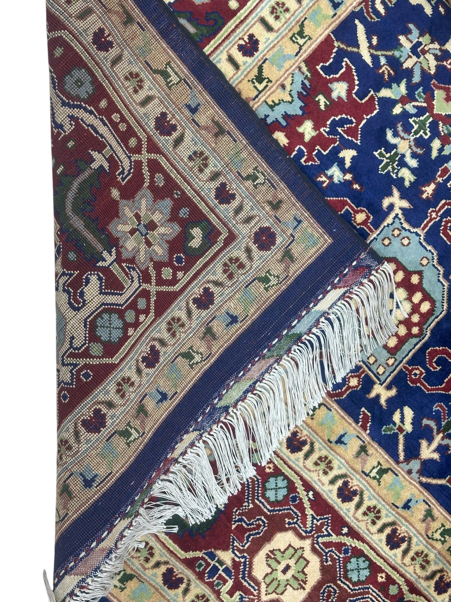 Hand-Knotted Afghani Barg Wool Rug – 6’7″ x 9’7″