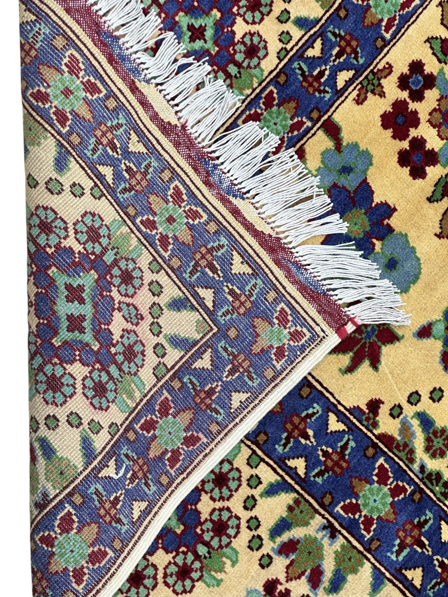 Hand-Knotted Afghani Parak Wool Rug – 6’10″ x 9’11″