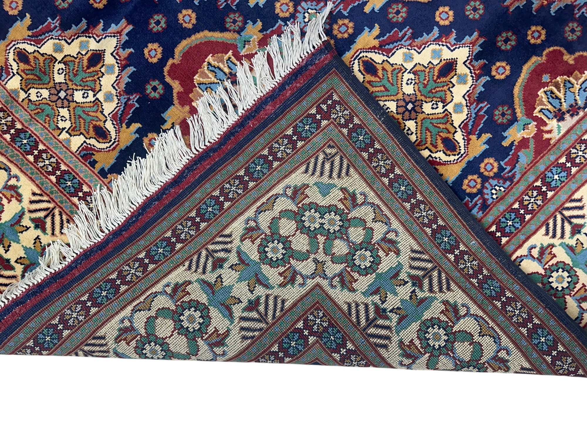 Hand-Knotted Afghani Barg Wool Rug – 6’6″ x 10’2″