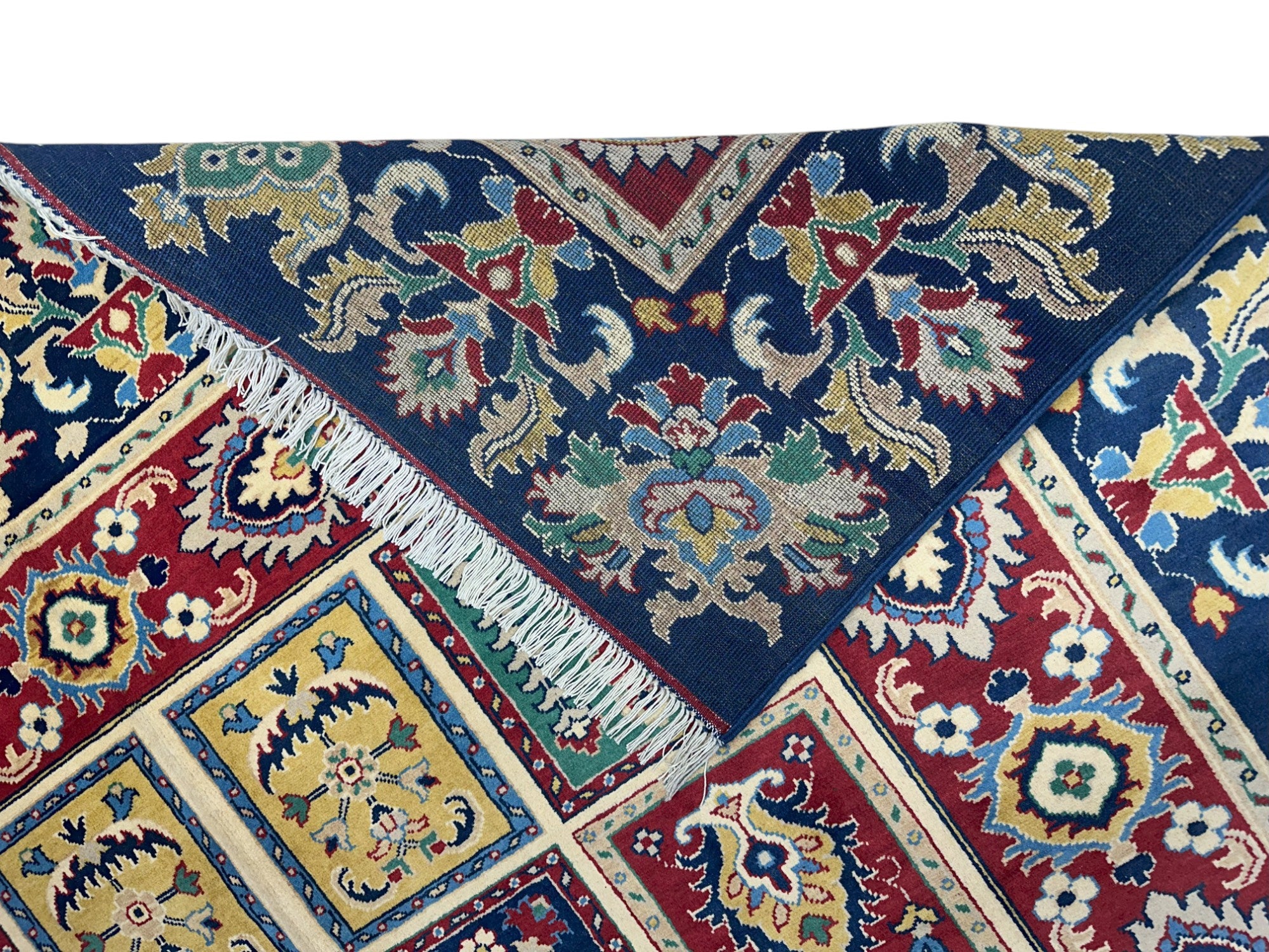 Hand-Knotted Afghani Bakhteiary Wool Rug – 6’10″ x 9’8″