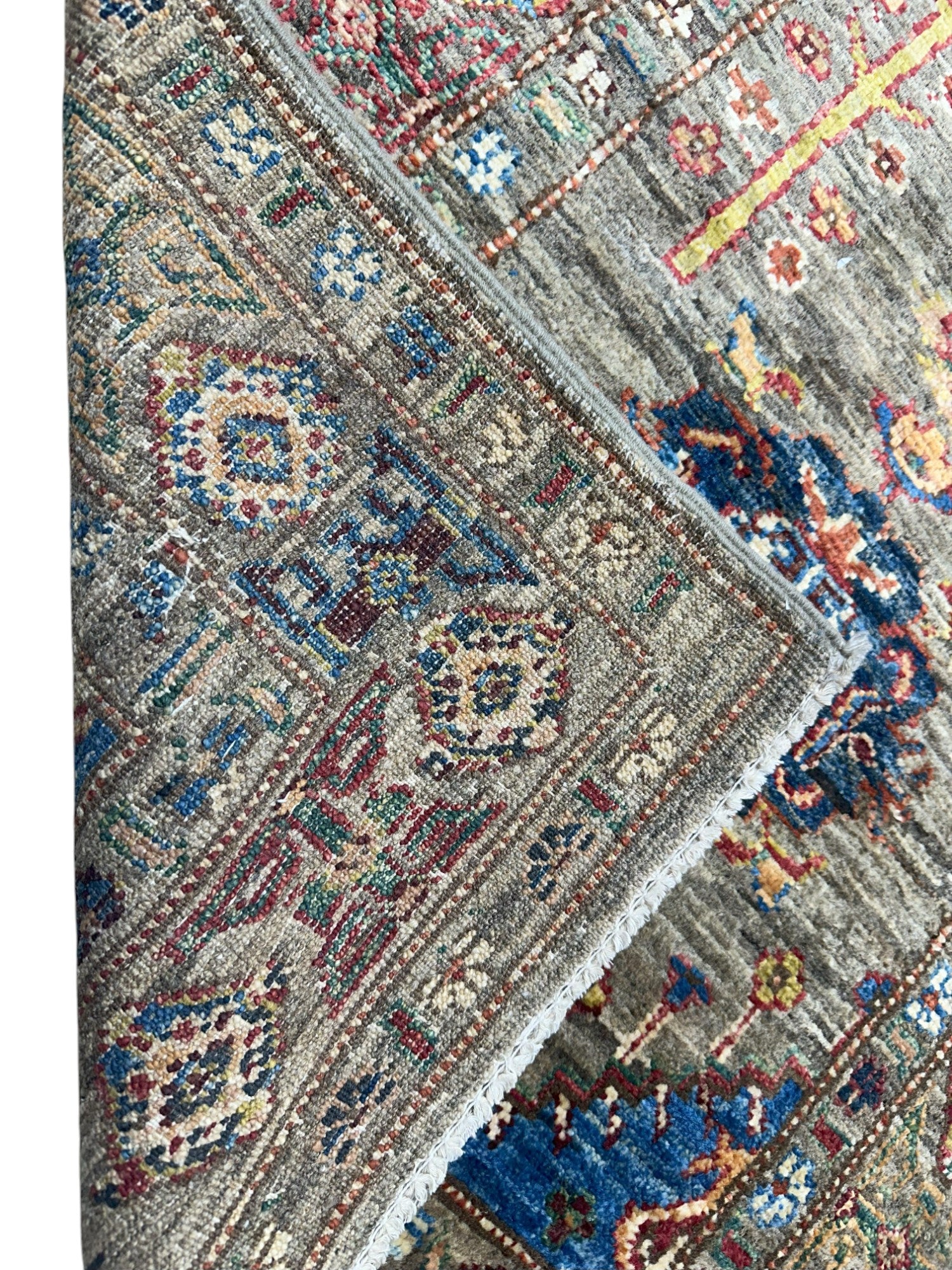 Hand-Knotted Afghani Chobi Super Kazak Wool Rug – 2’7″ x 10’0″
