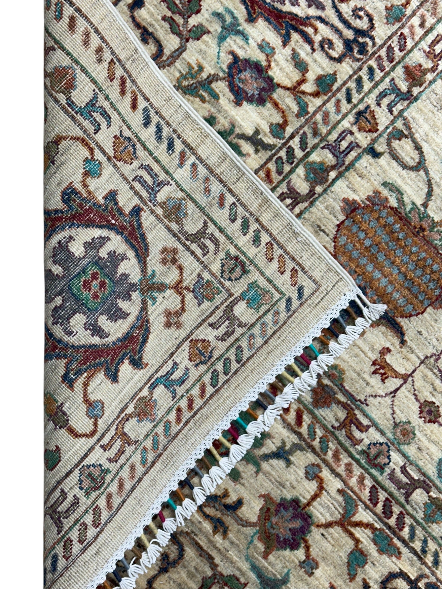 Hand-Knotted Afghani Chobi Sultani Wool Rug – 8’8″ x 11’7″