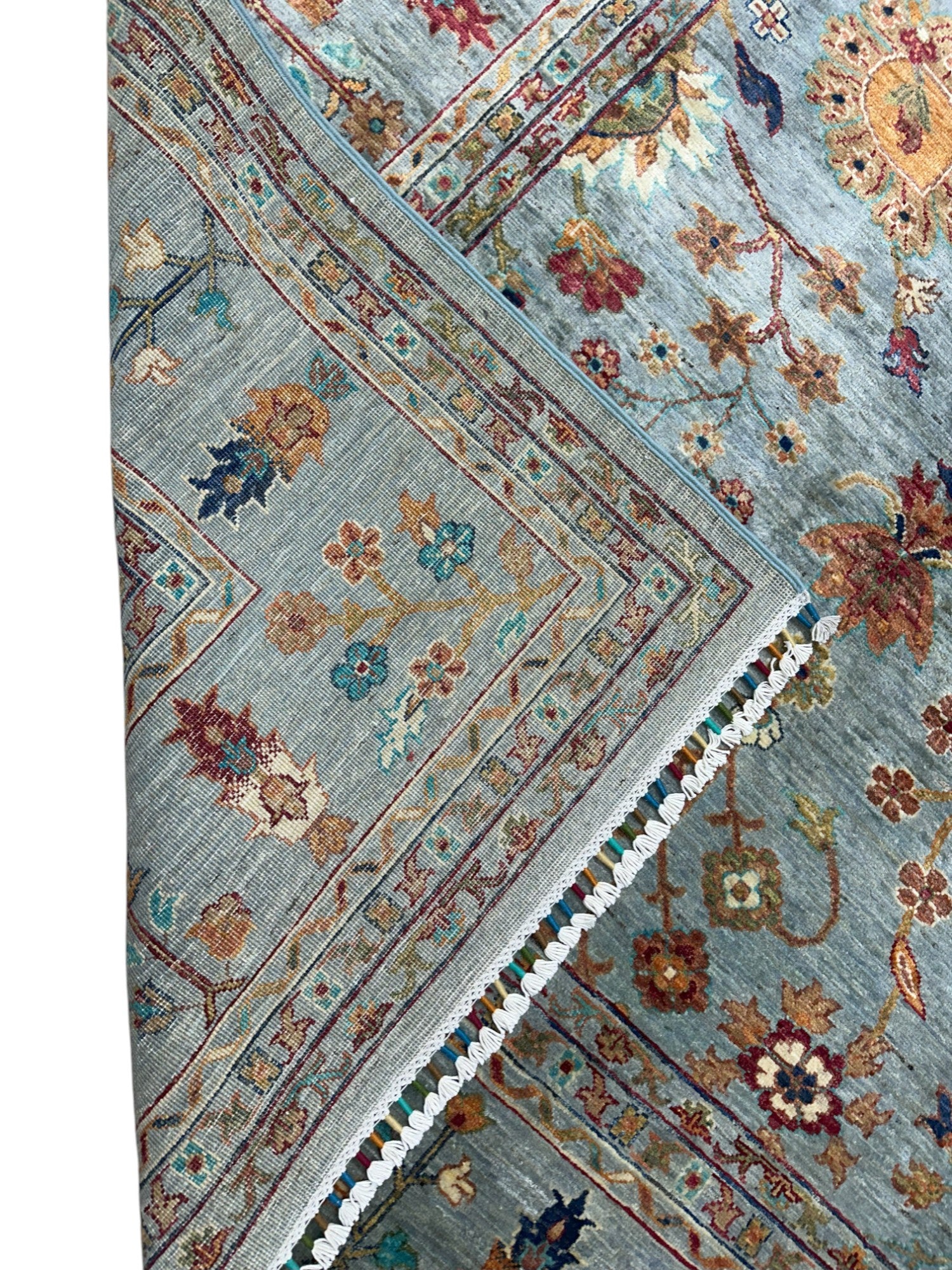 Hand-Knotted Afghani Chobi Super Kazak Wool Rug – 8’10″ x 11’6″
