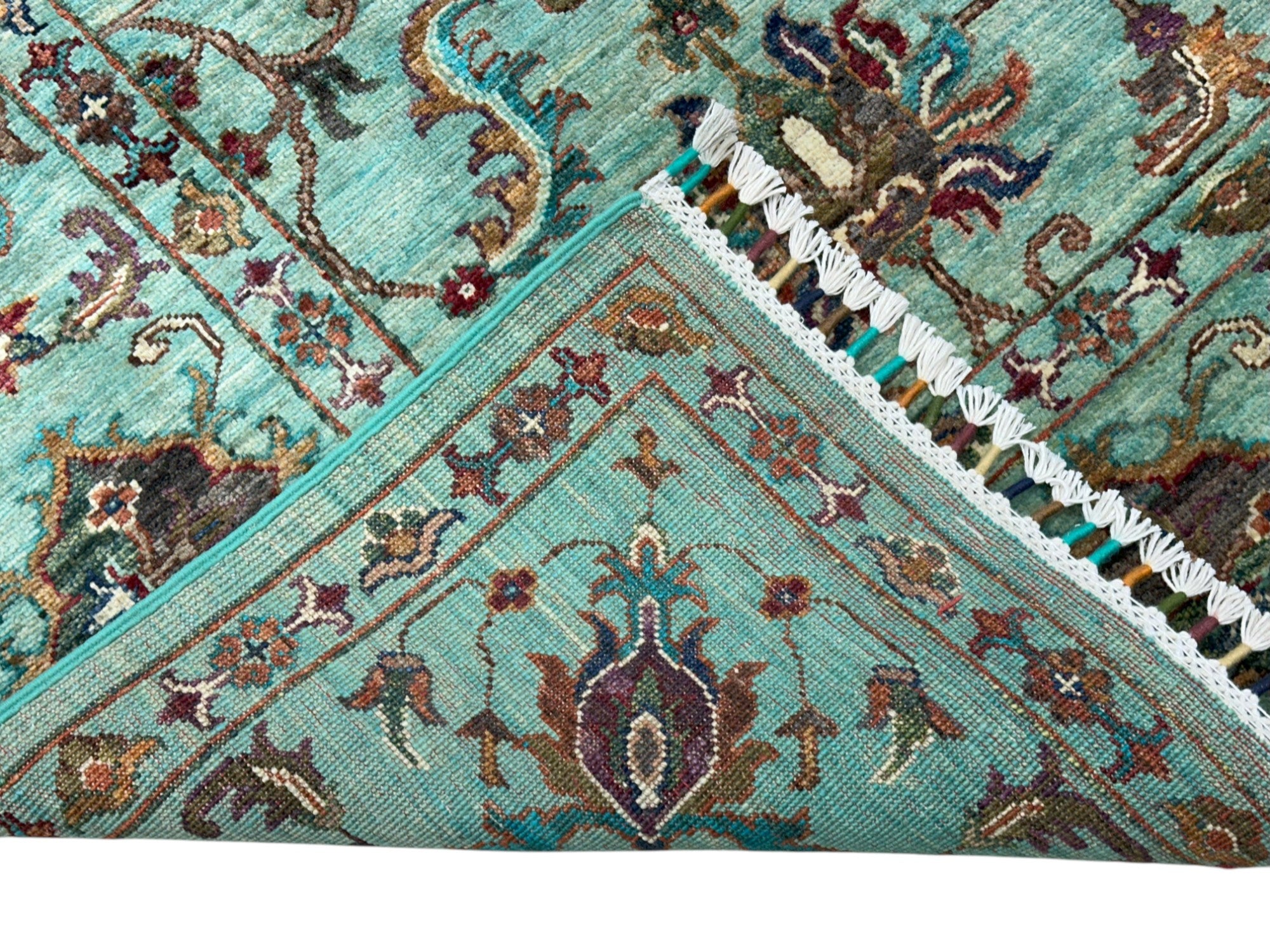 Hand-Knotted Afghani Chobi Sultani Wool Rug – 5’9″ x 7’10″