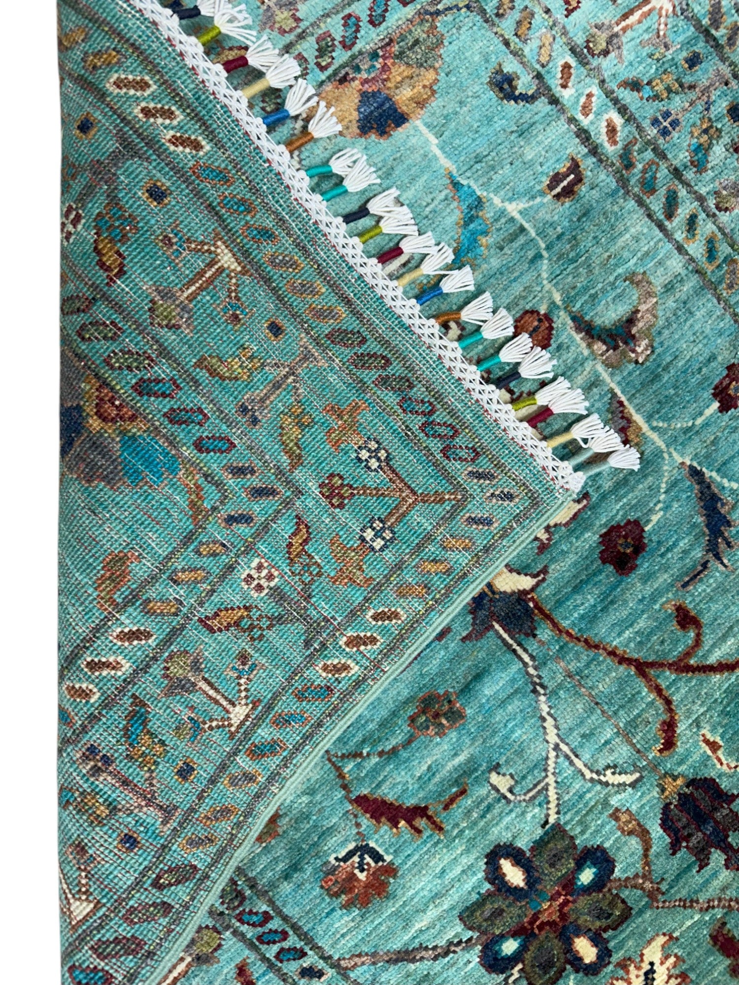 Hand-Knotted Afghani Chobi Sultani Wool Rug – 2’9″ x 7’9″