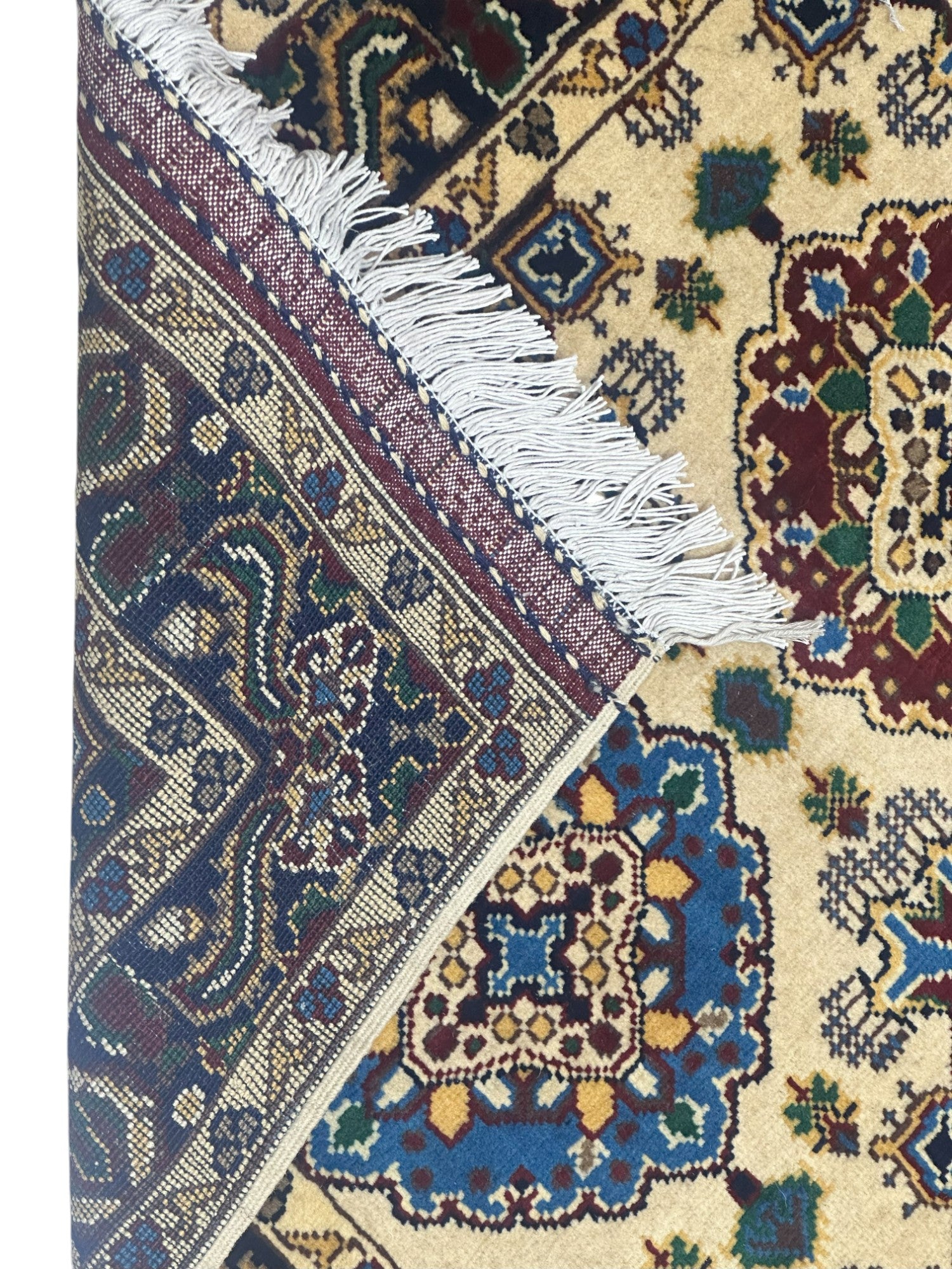 Hand-Knotted Afghani Kashi Wool Rug – 2’9″ x 4’4″