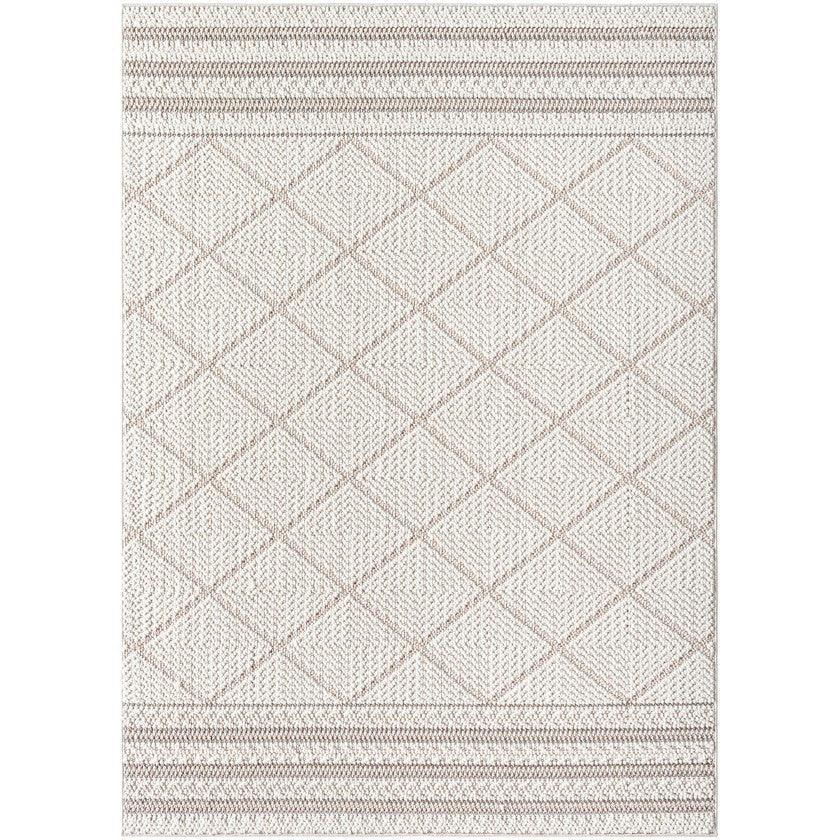 Abigayle Modern Light Brown/Ivory Area Rug