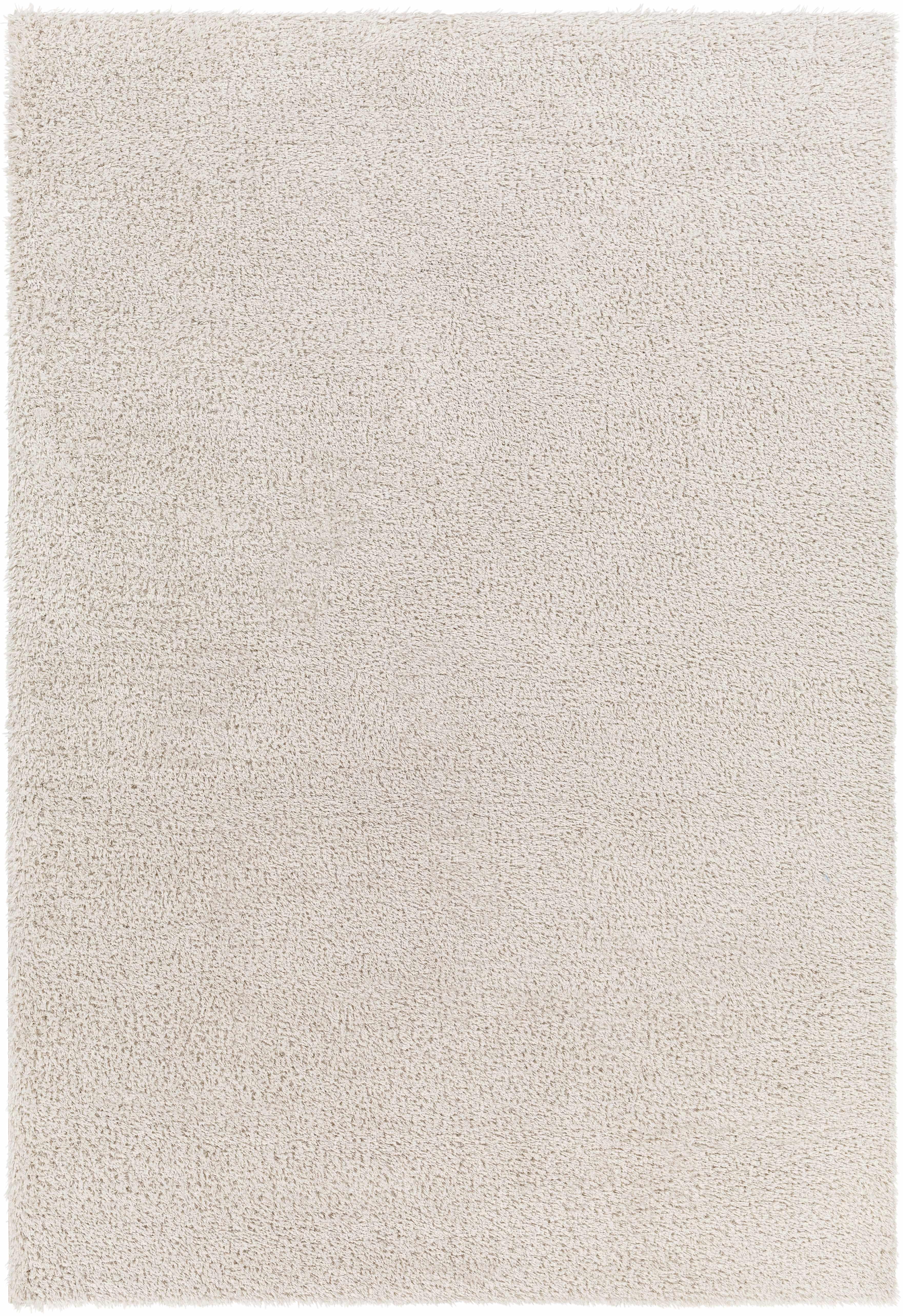 Heavenly Solid Beige Plush Rug