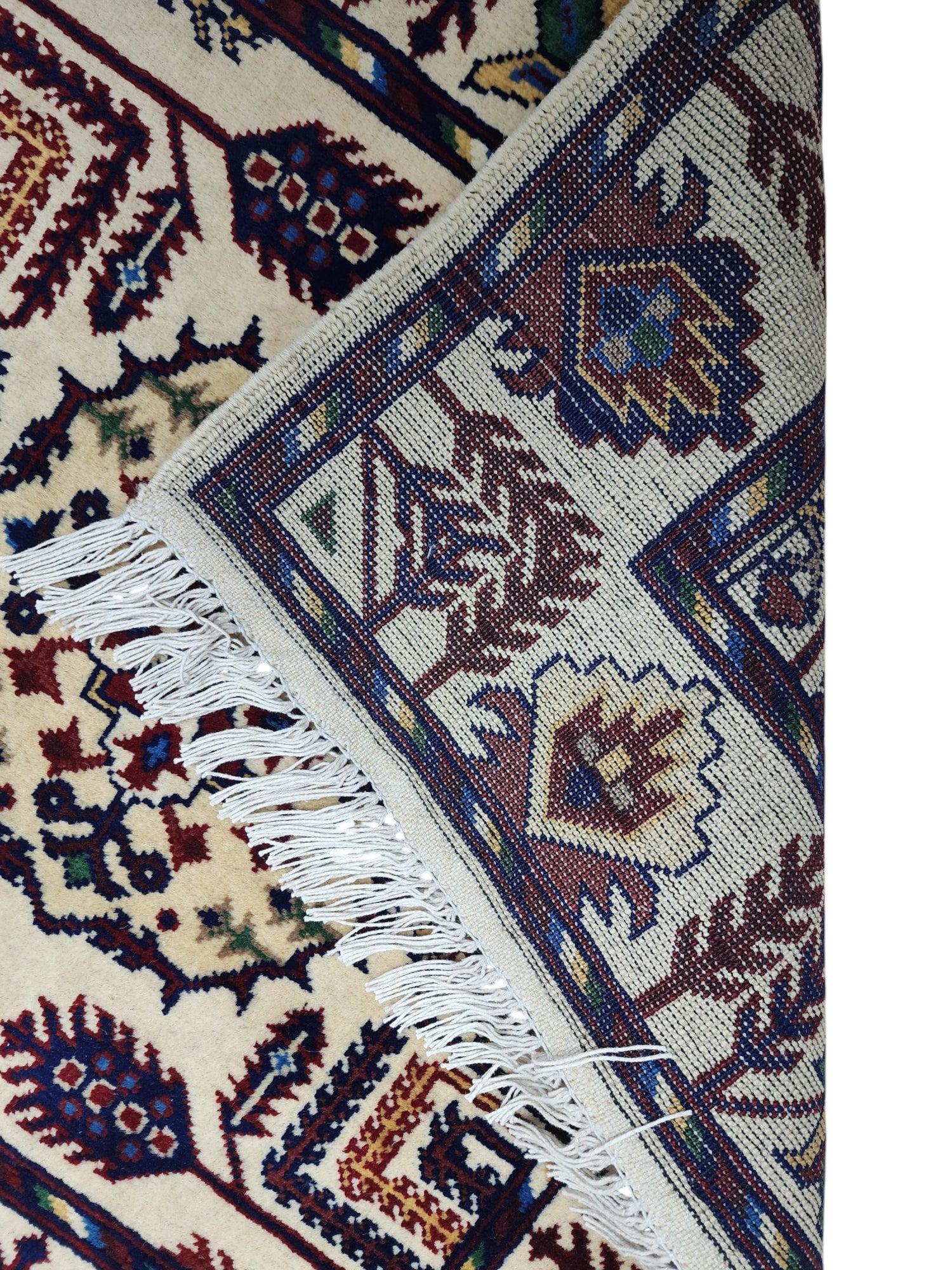 Hand-Knotted Afghani Gandom Wool Rug – 2’7″  x  4’0″