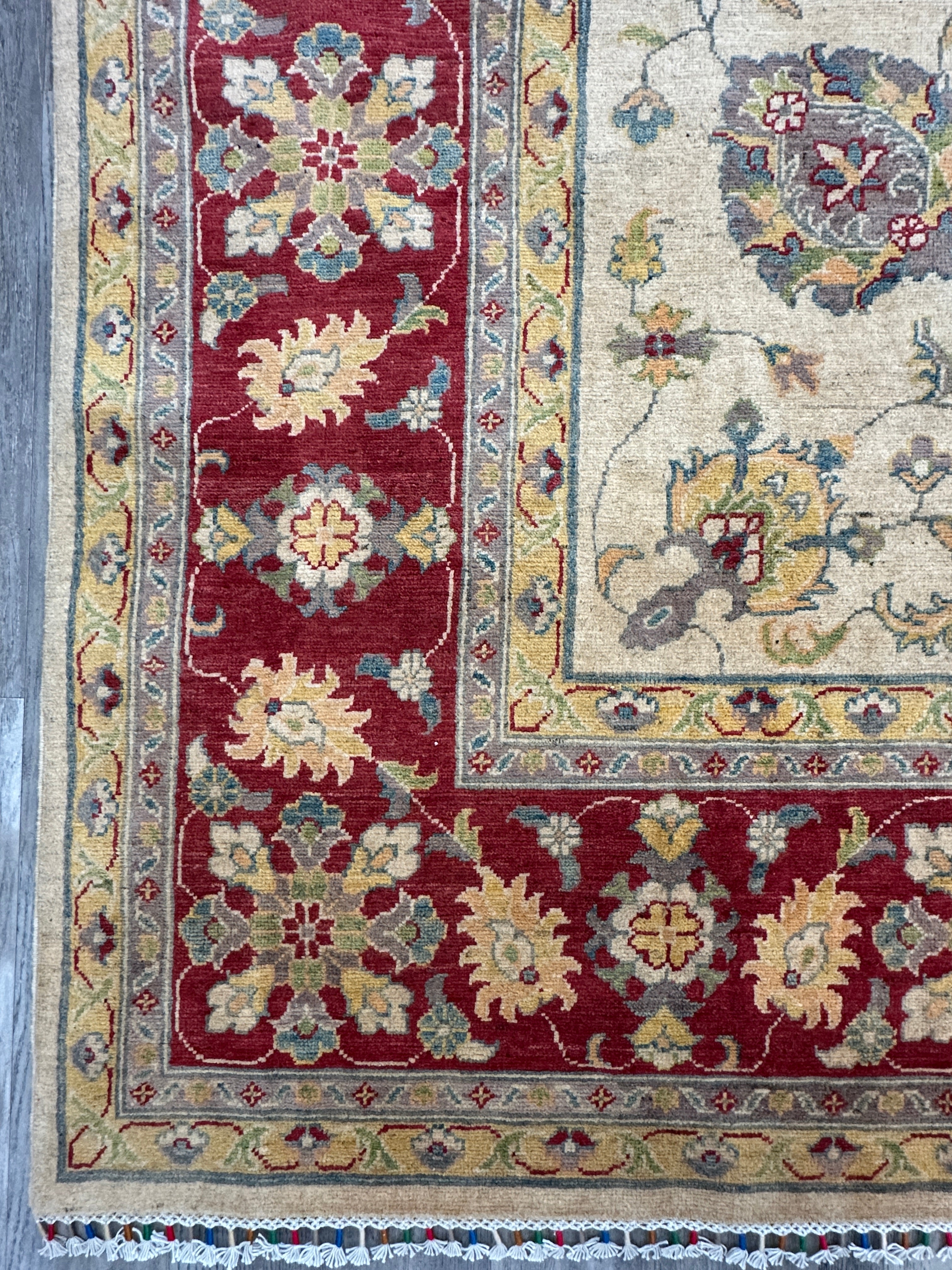 Hand-Knotted Afghani Kazak Sultani Wool Rug – 8’3″  x  11’7″