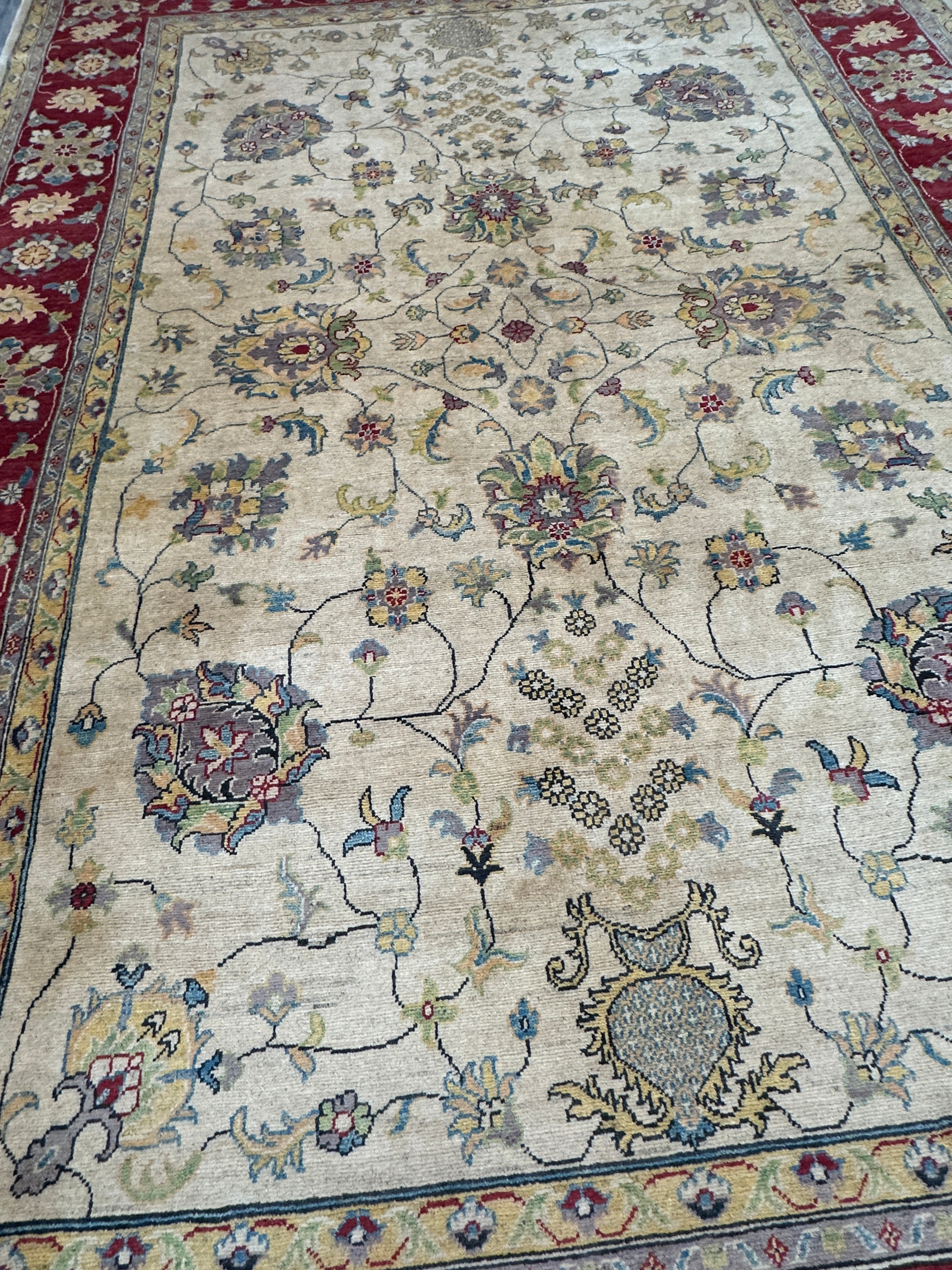 Hand-Knotted Afghani Kazak Sultani Wool Rug – 8’3″  x  11’7″