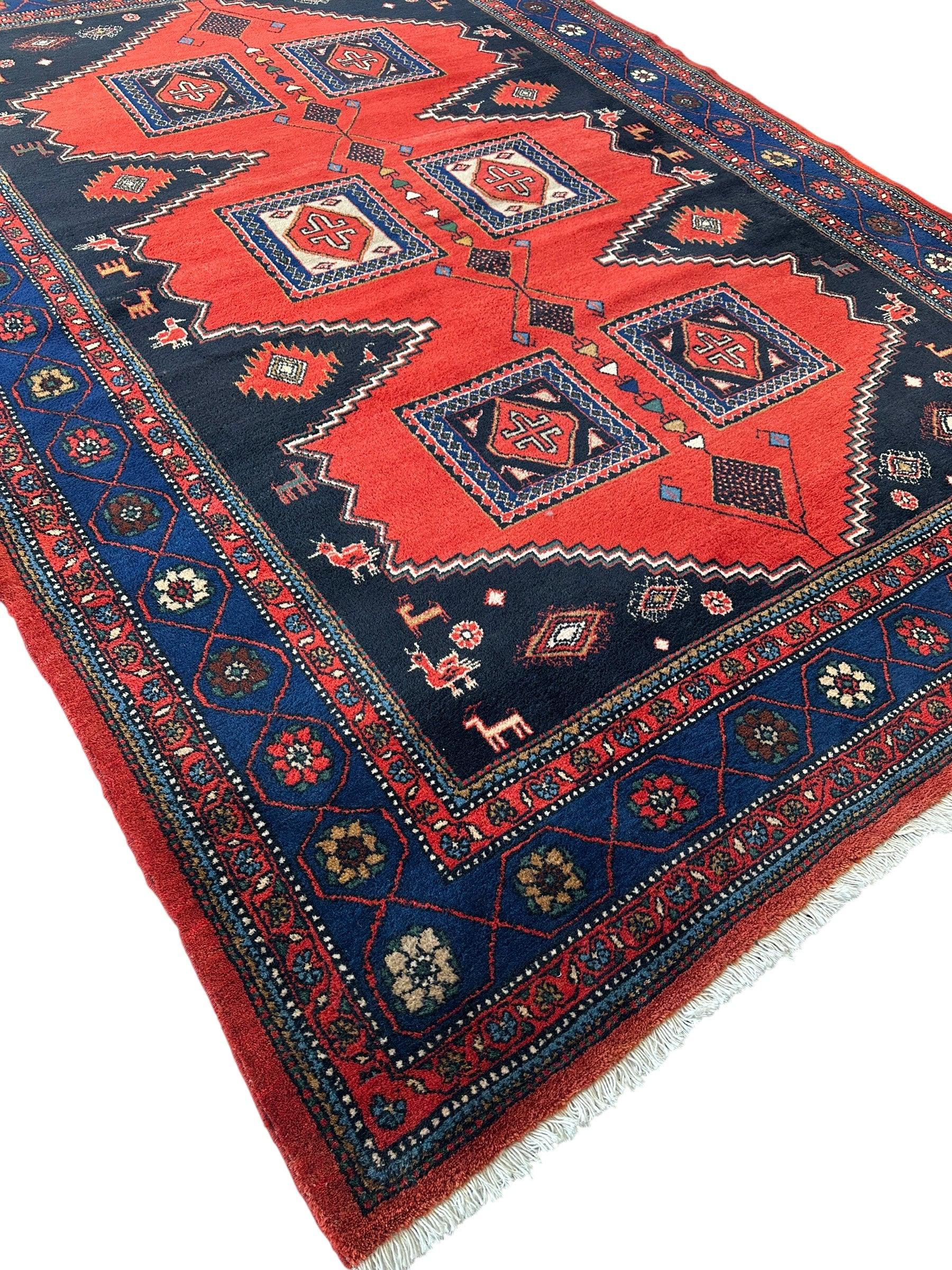 Vintage Hand-knotted Persian Wiss Wool Rug 8’4” x 11’10”