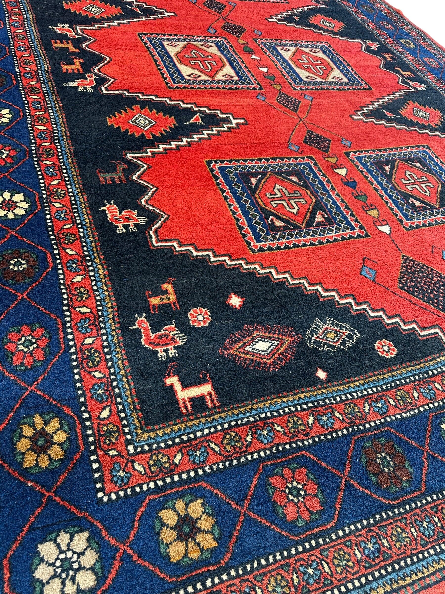 Vintage Hand-knotted Persian Wiss Wool Rug 8’4” x 11’10”