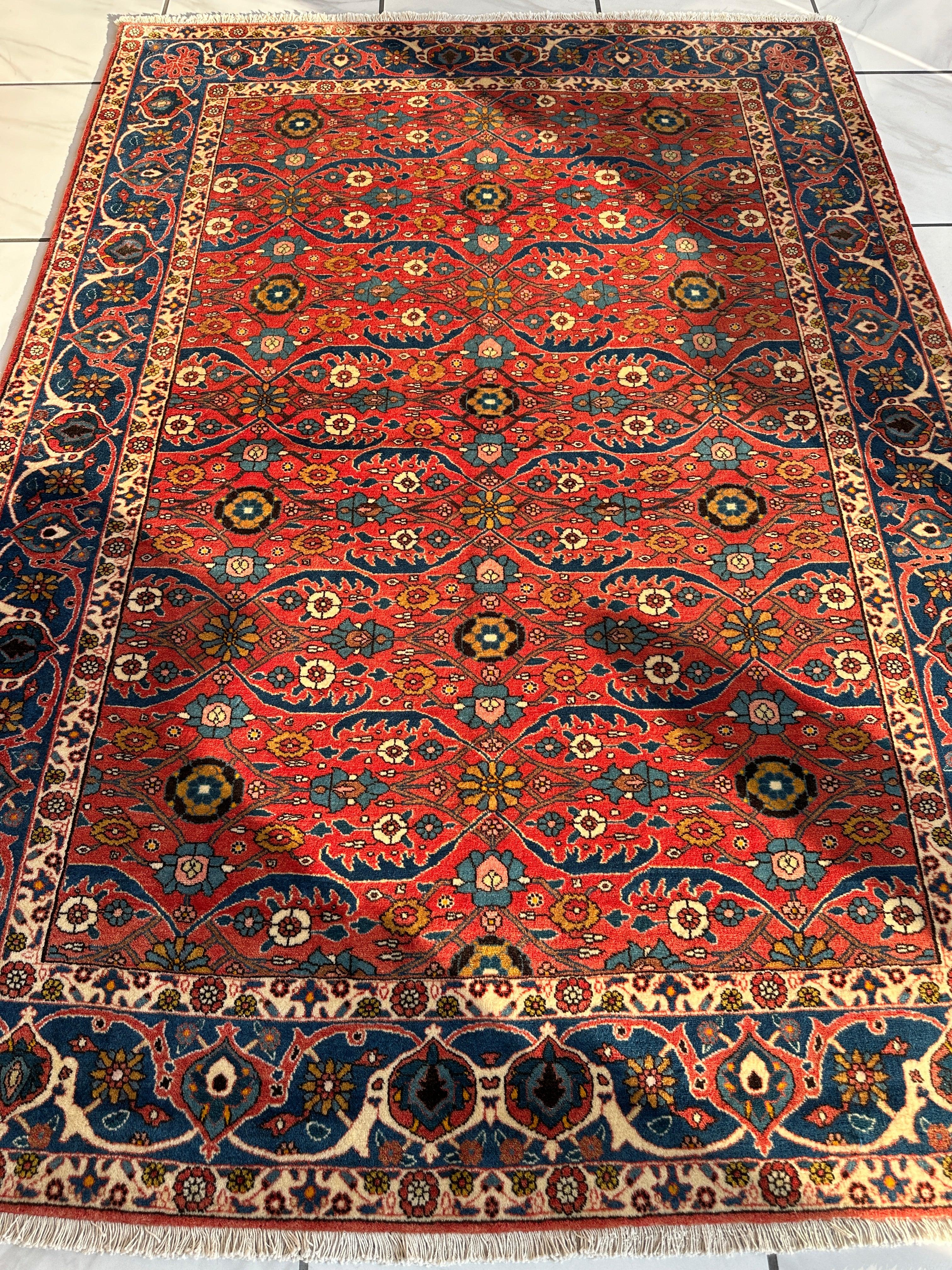 One-of-a-Kind Weramin Cork Wool Rug 5’ x 7’