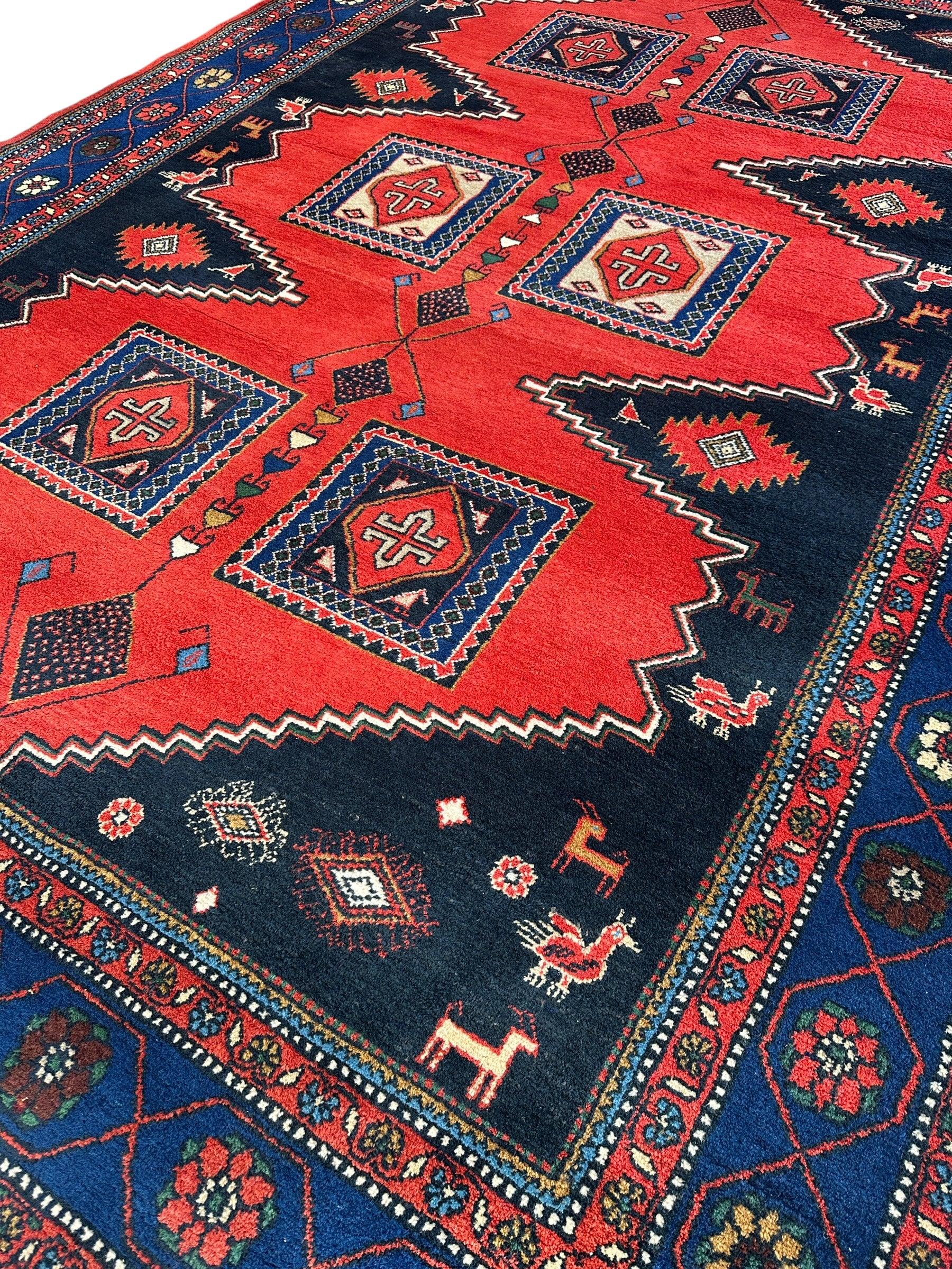 Vintage Hand-knotted Persian Wiss Wool Rug 8’4” x 11’10”