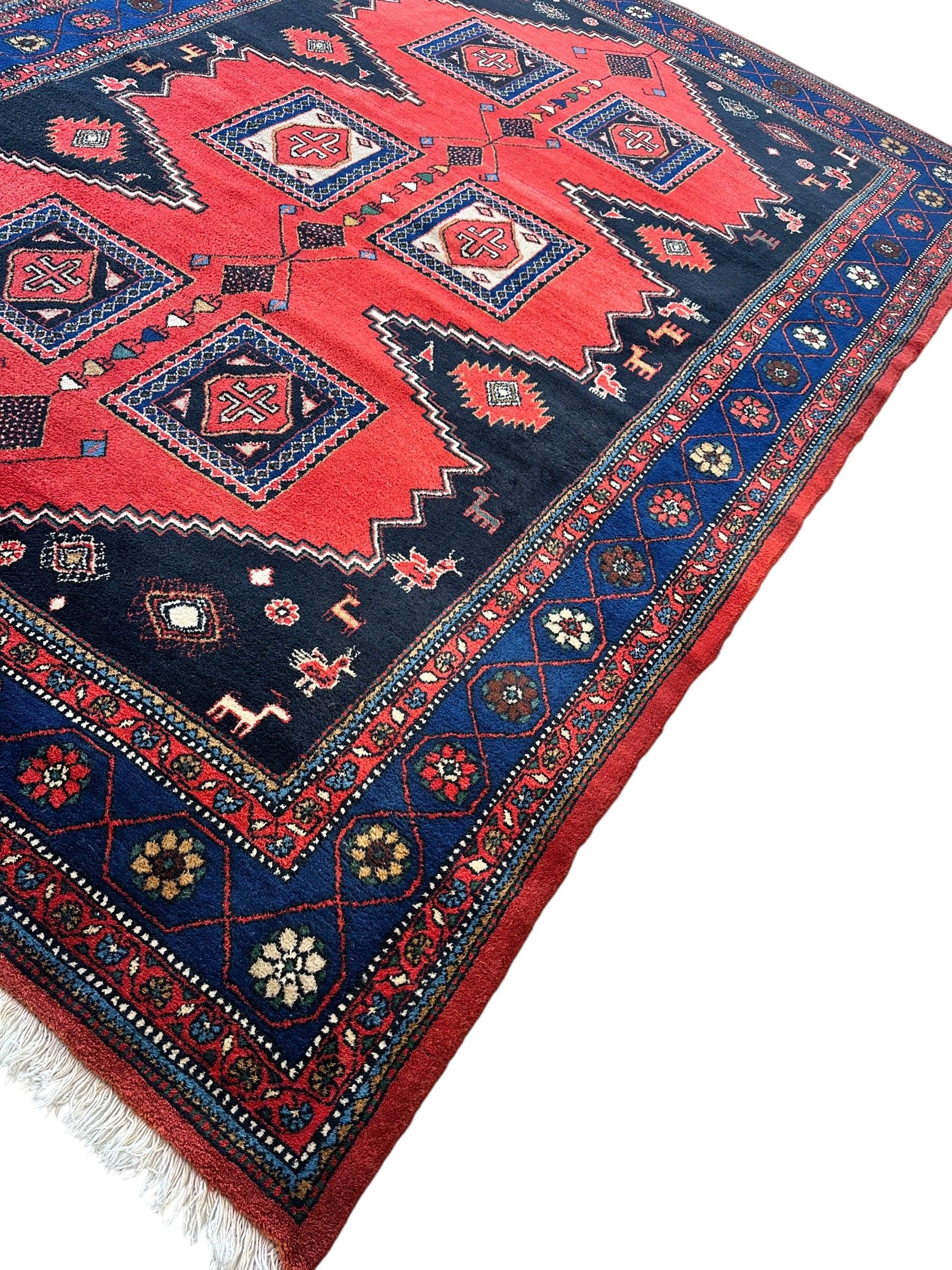 Vintage Hand-knotted Persian Wiss Wool Rug 8’4” x 11’10”