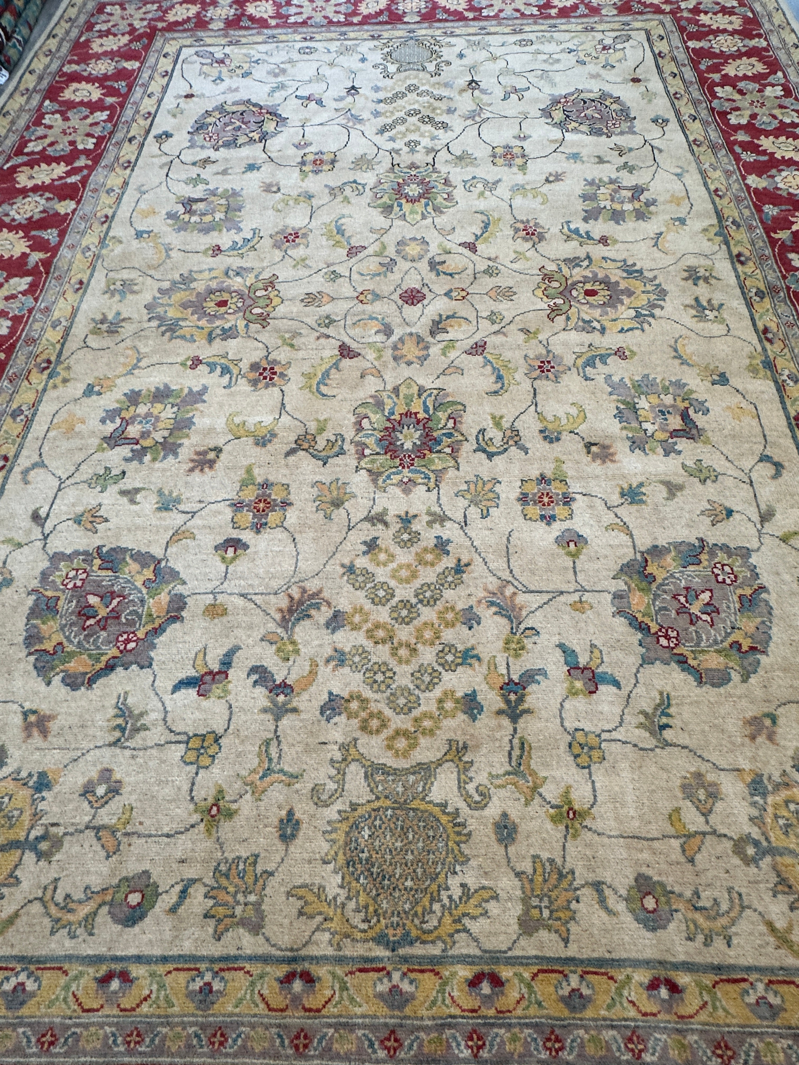 Hand-Knotted Afghani Kazak Sultani Wool Rug – 8’3″  x  11’7″