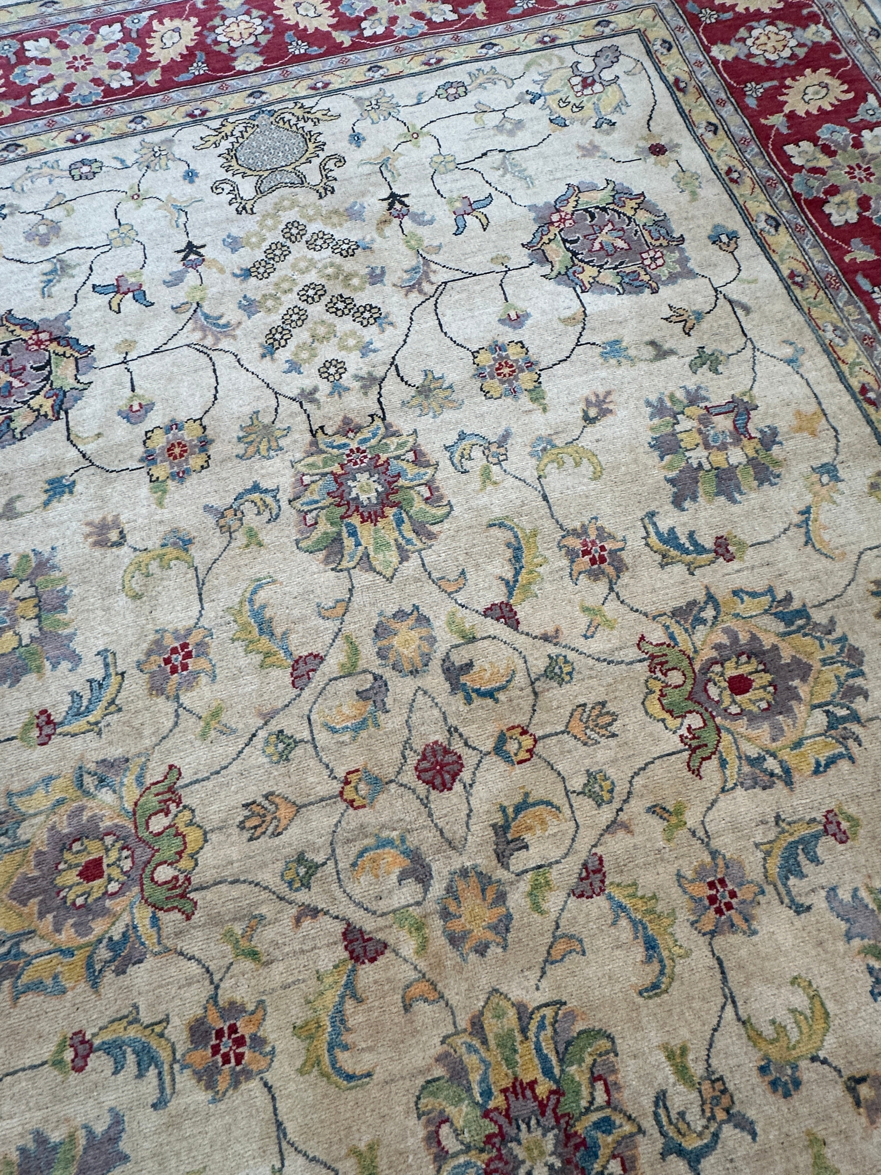 Hand-Knotted Afghani Kazak Sultani Wool Rug – 8’3″  x  11’7″