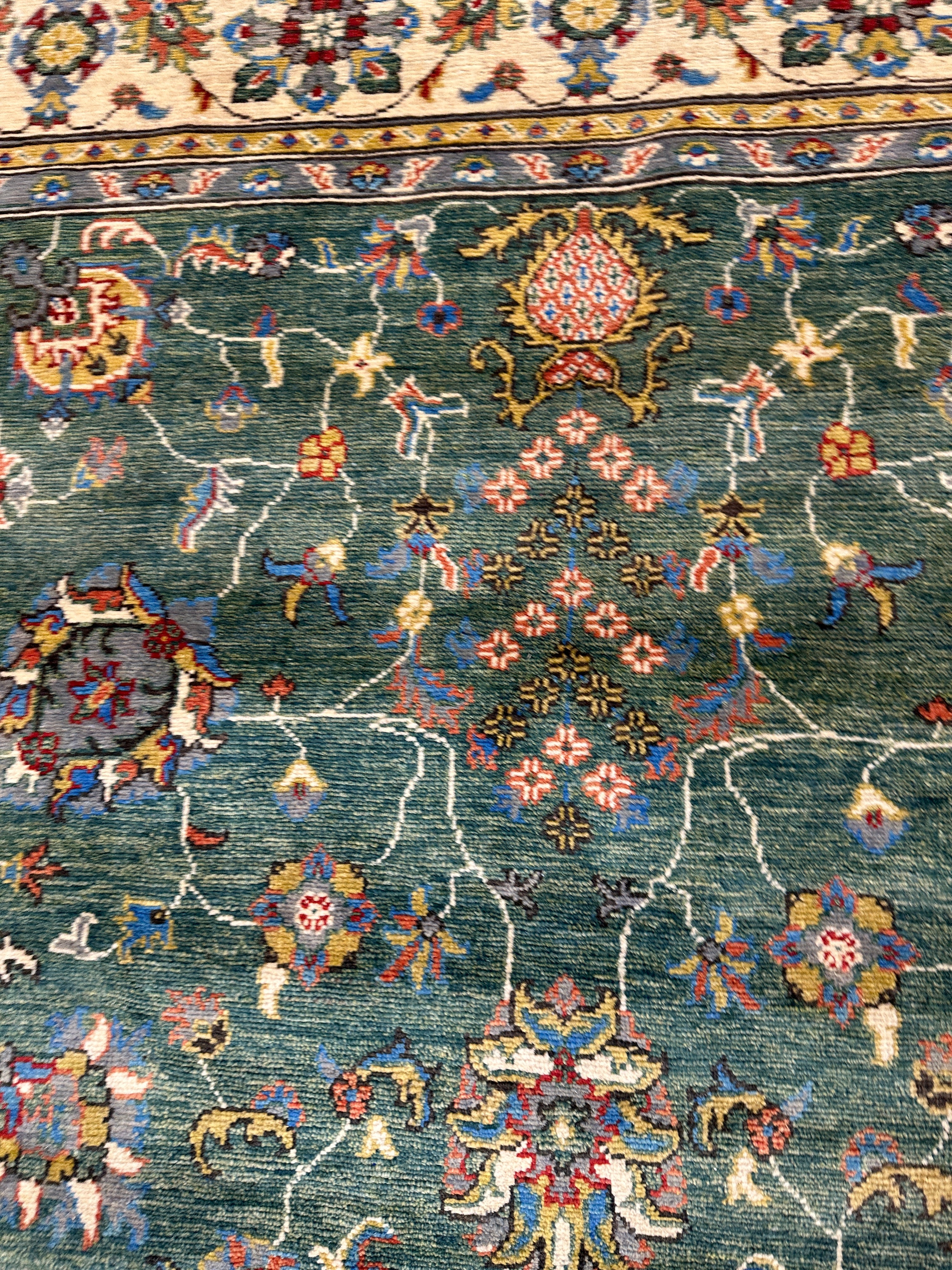 Hand-Knotted Afghani Kazak Sultani Wool Rug – 6’6″  x  9’9″