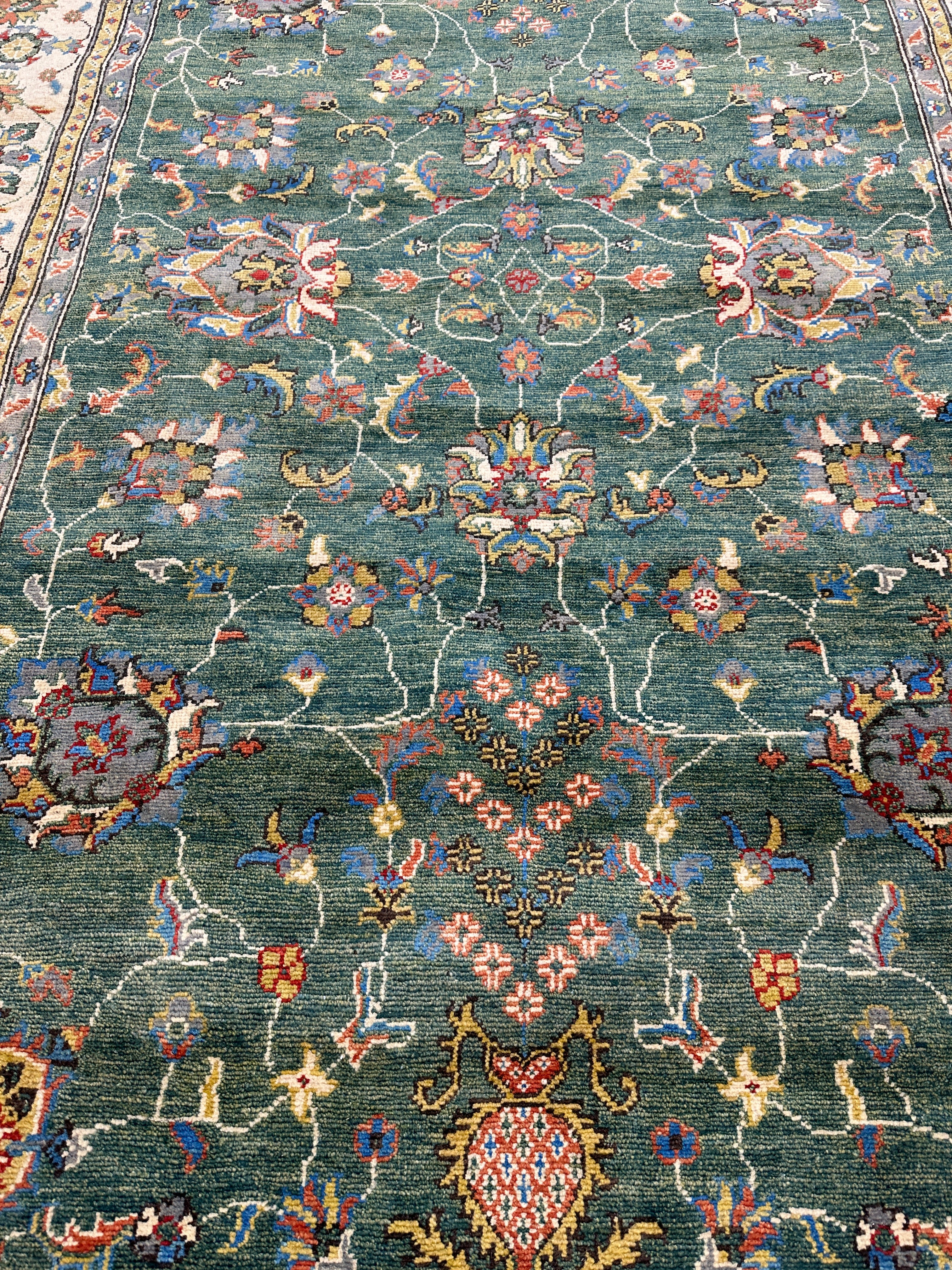 Hand-Knotted Afghani Kazak Sultani Wool Rug – 6’6″  x  9’9″
