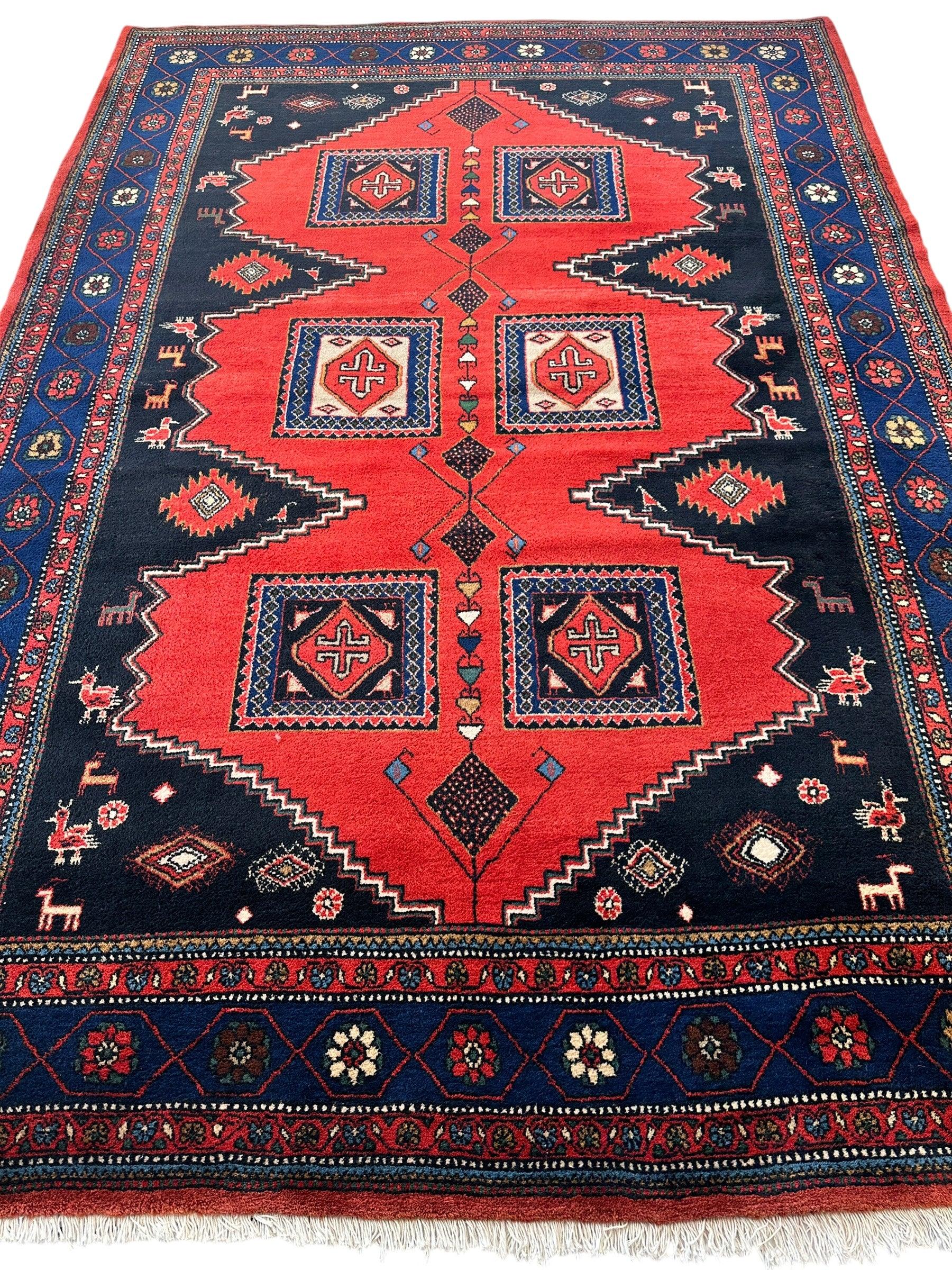 Vintage Hand-knotted Persian Wiss Wool Rug 8’4” x 11’10”
