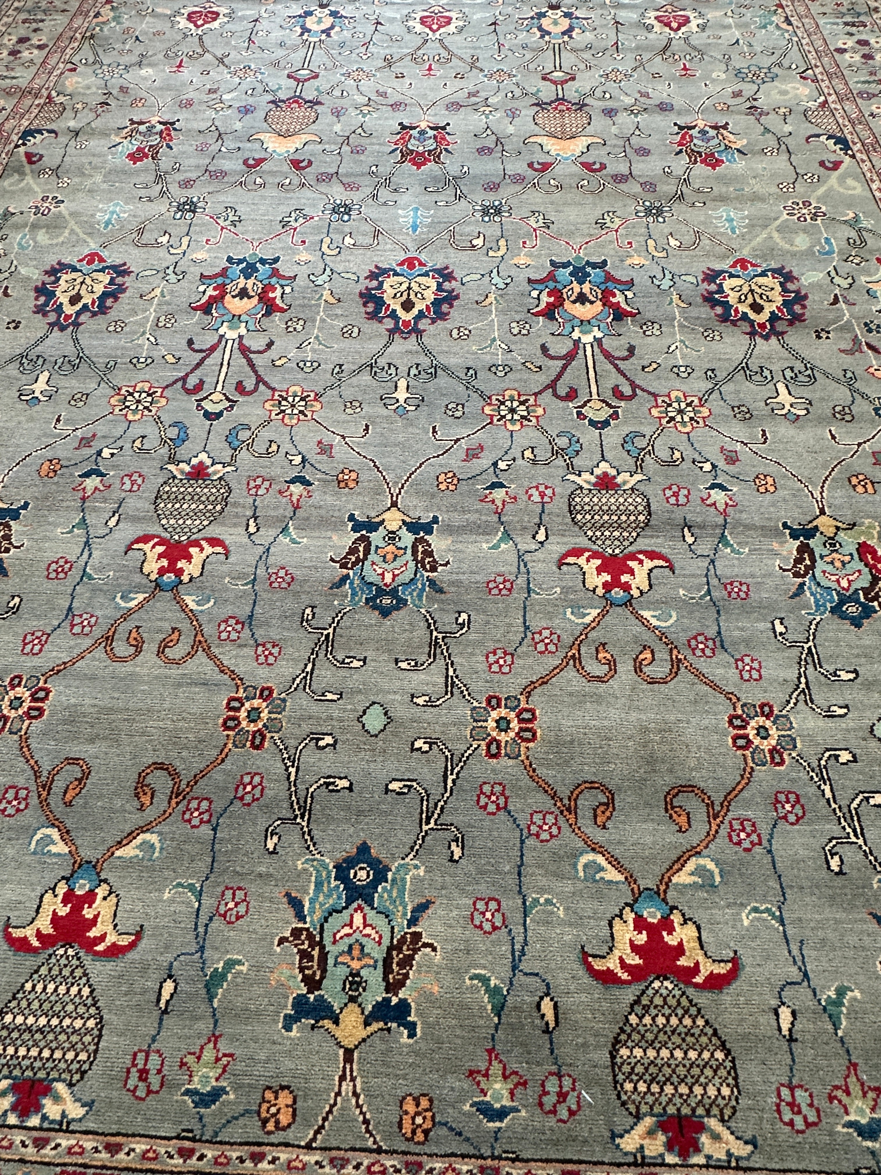 Hand-Knotted Afghani Kazak Sultani Wool Rug – 9’ x 12’
