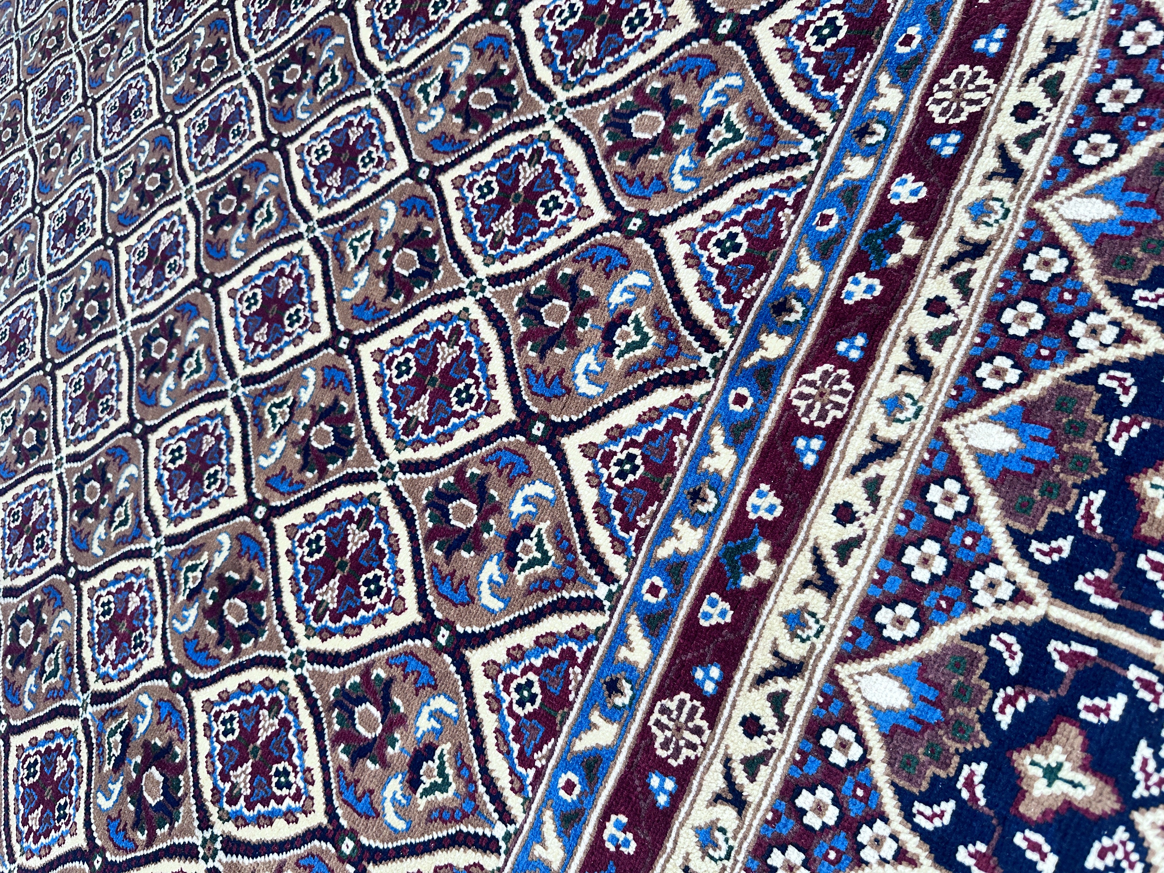 Hand-Knotted Afghani Heart Shape Wool Rug – 8’5″  x  11’6″