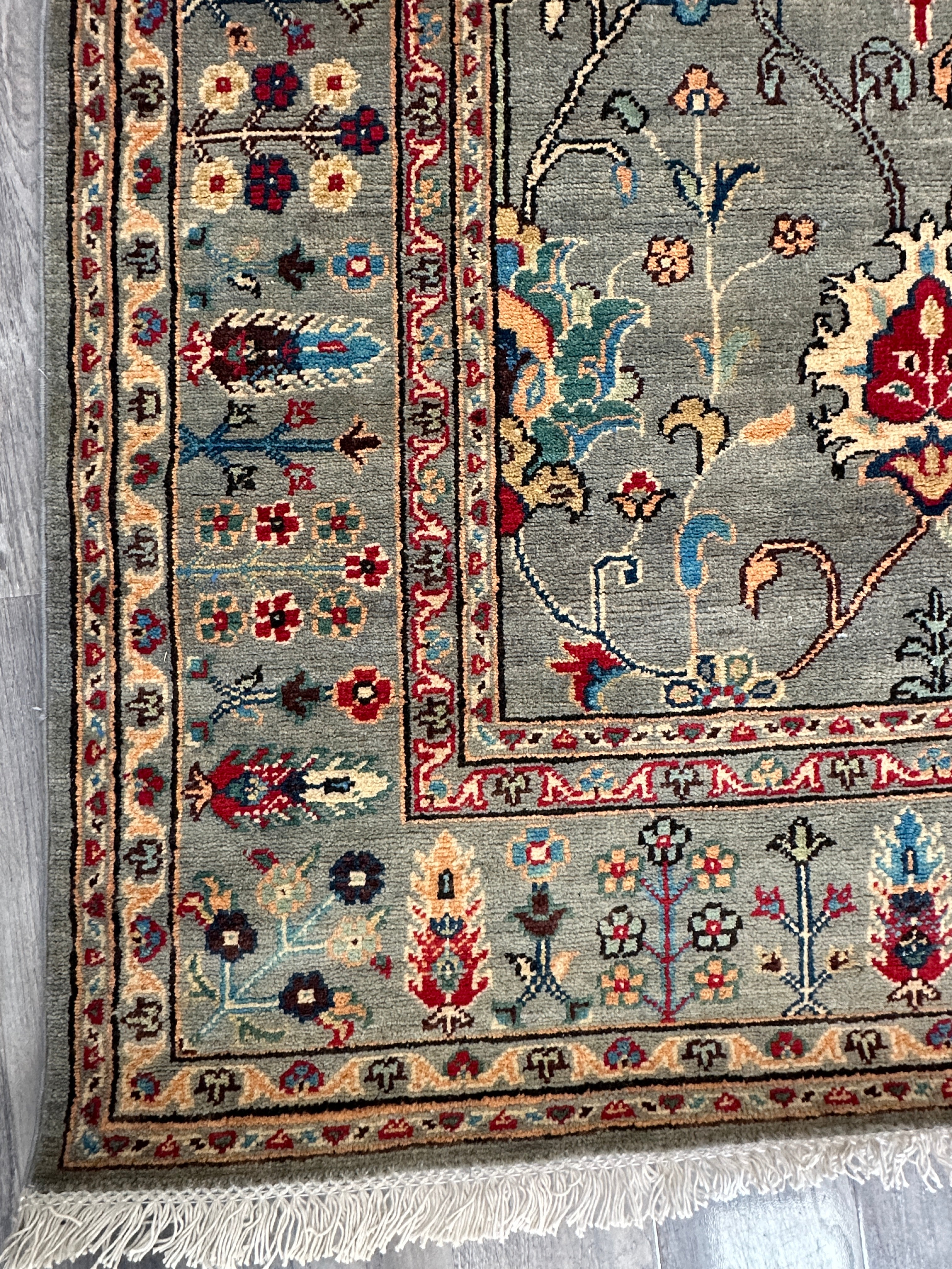 Hand-Knotted Afghani Kazak Sultani Wool Rug – 9’ x 12’