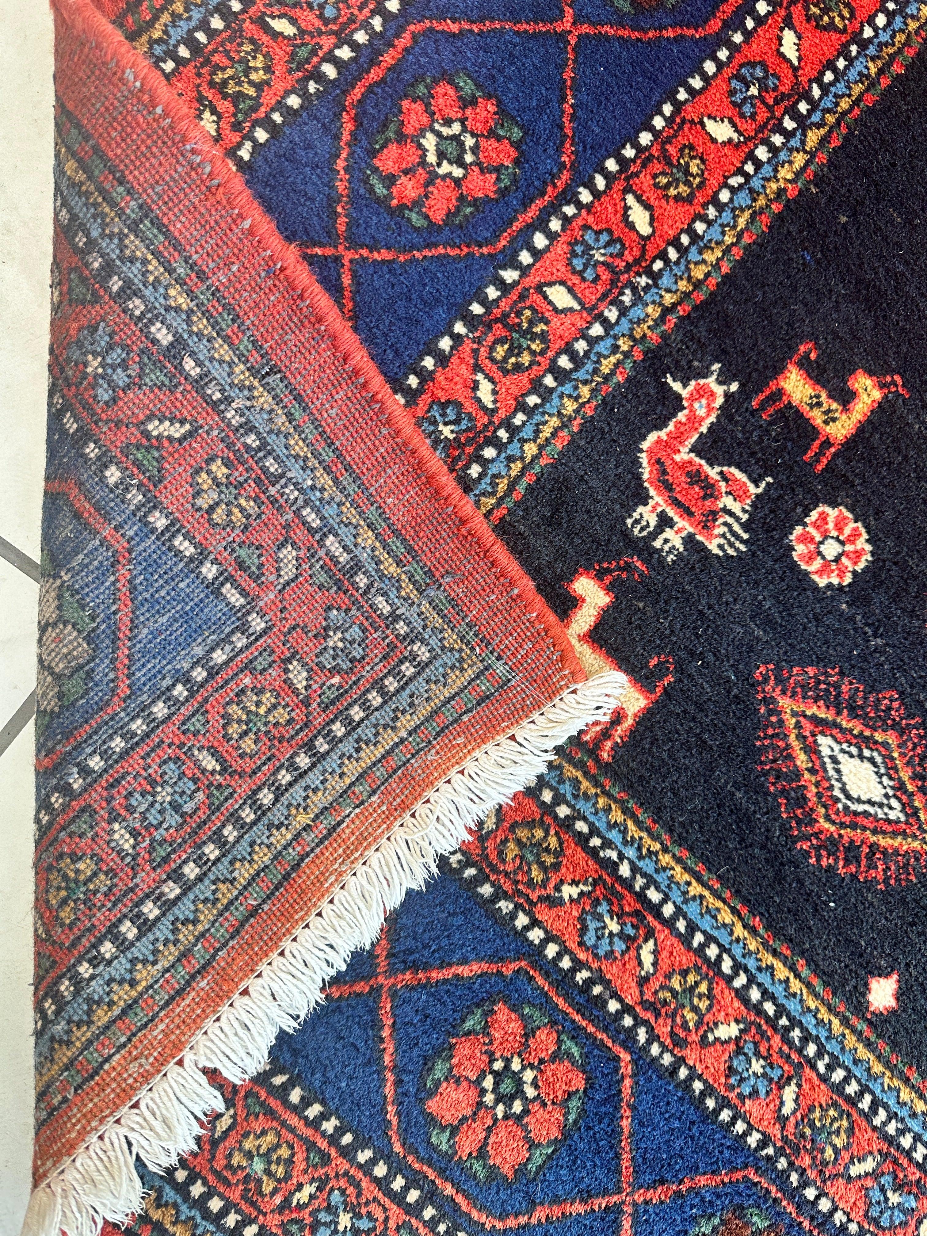 Vintage Hand-knotted Persian Wiss Wool Rug 8’4” x 11’10”