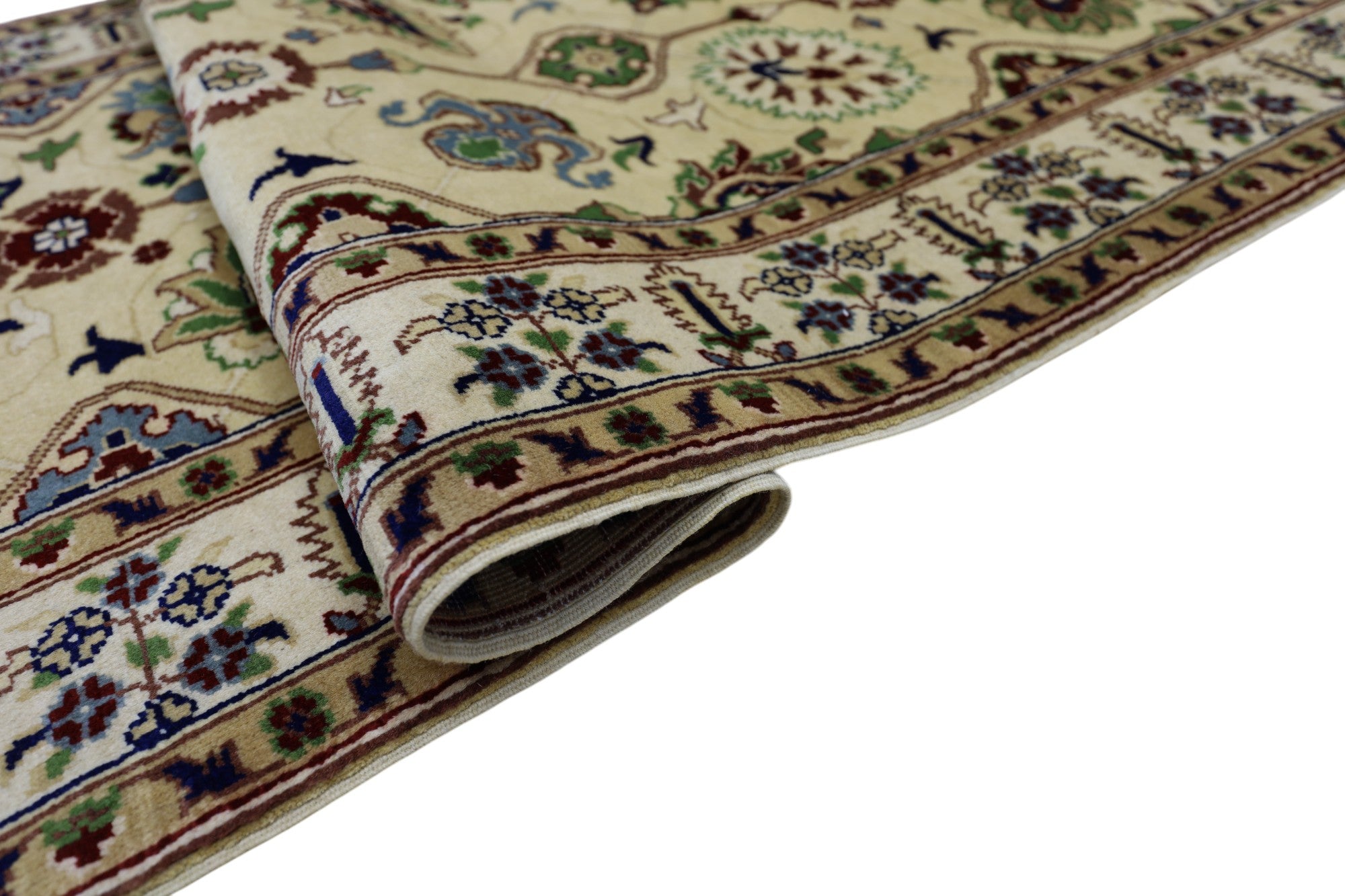 Hand-Knotted Afghani Kashi Wool Rug – 2’11″  x  9’10″