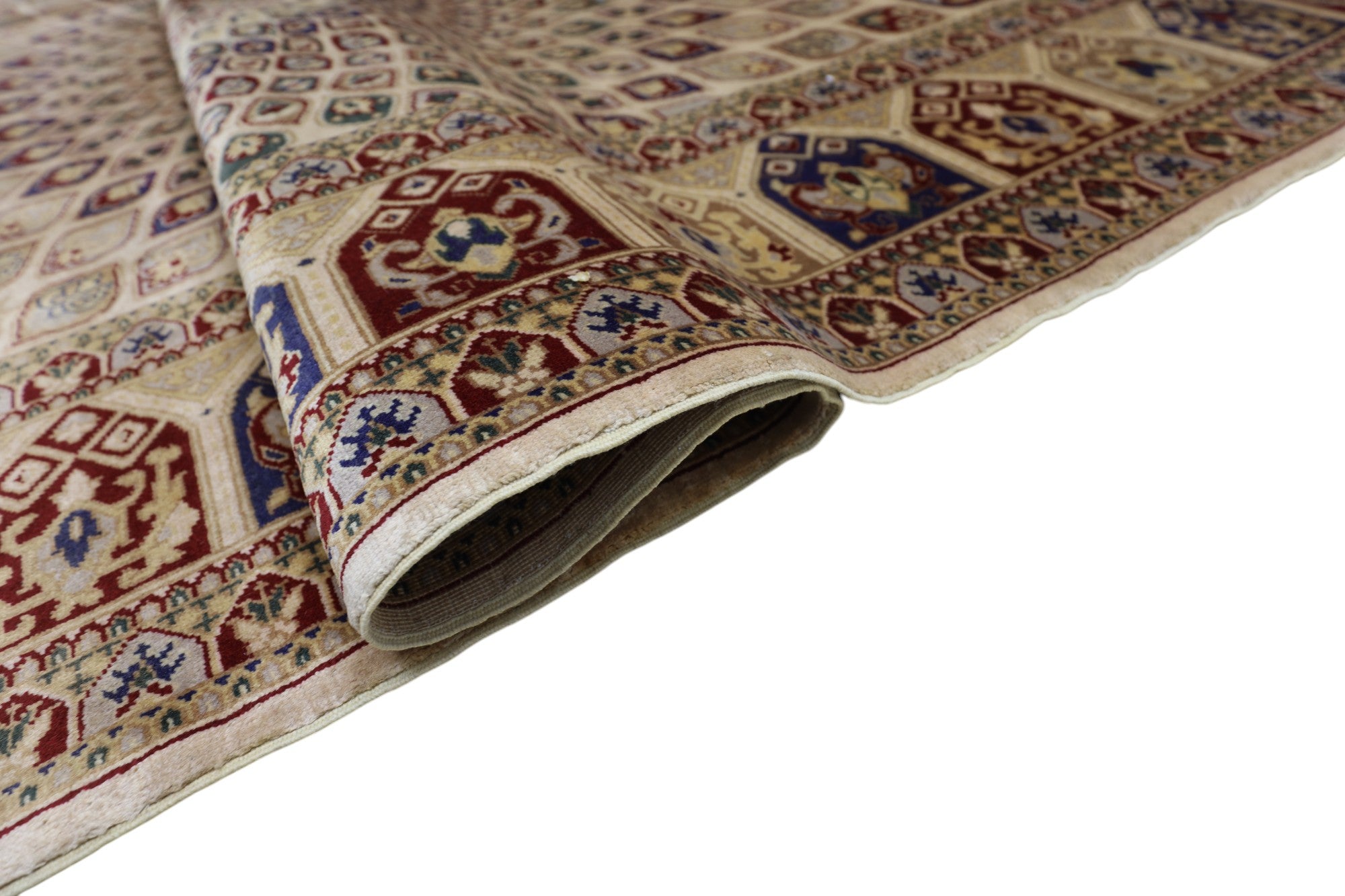 Hand-Knotted Afghani Parak Wool Rug – 6’7″  x  9’5″