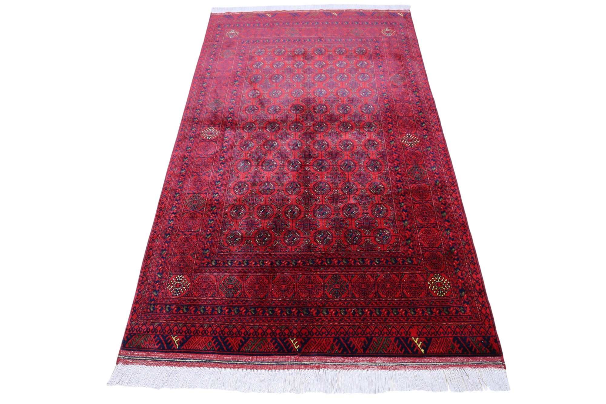 Hand-Knotted Afghani Shirin Tagab Wool Rug – 4’0″  x  6’1″