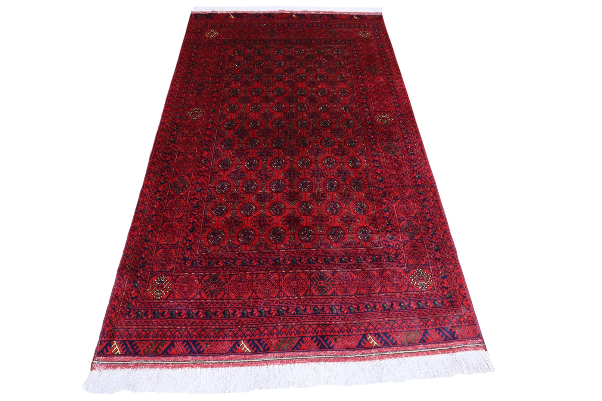 Hand-Knotted Afghani Shirin Tagab Wool Rug – 4’0″  x  6’1″