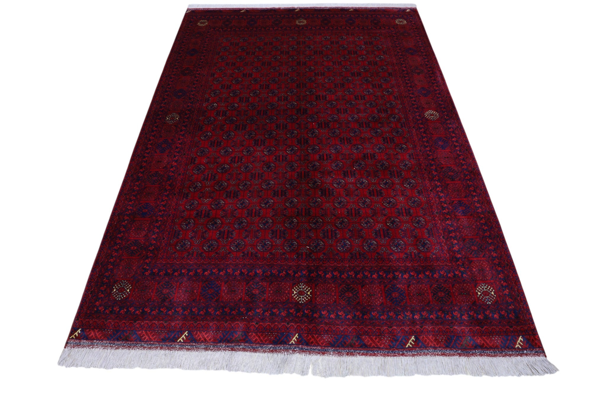 Hand-Knotted Afghani Shirin Tagab Wool Rug – 5’9″  x  7’2″