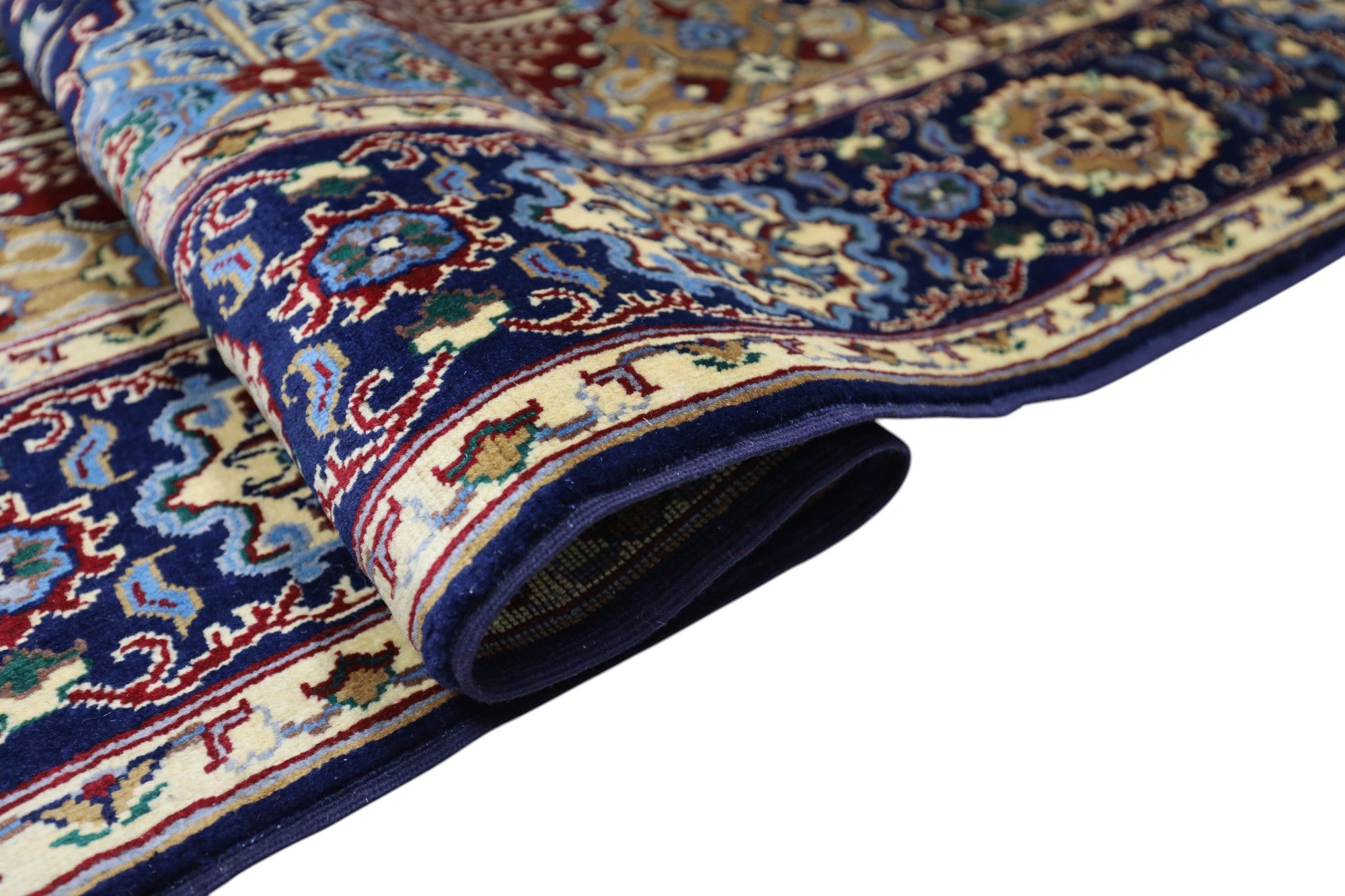 Hand-Knotted Afghani Satranji Wool Rug – 4’11″  x  6’8″