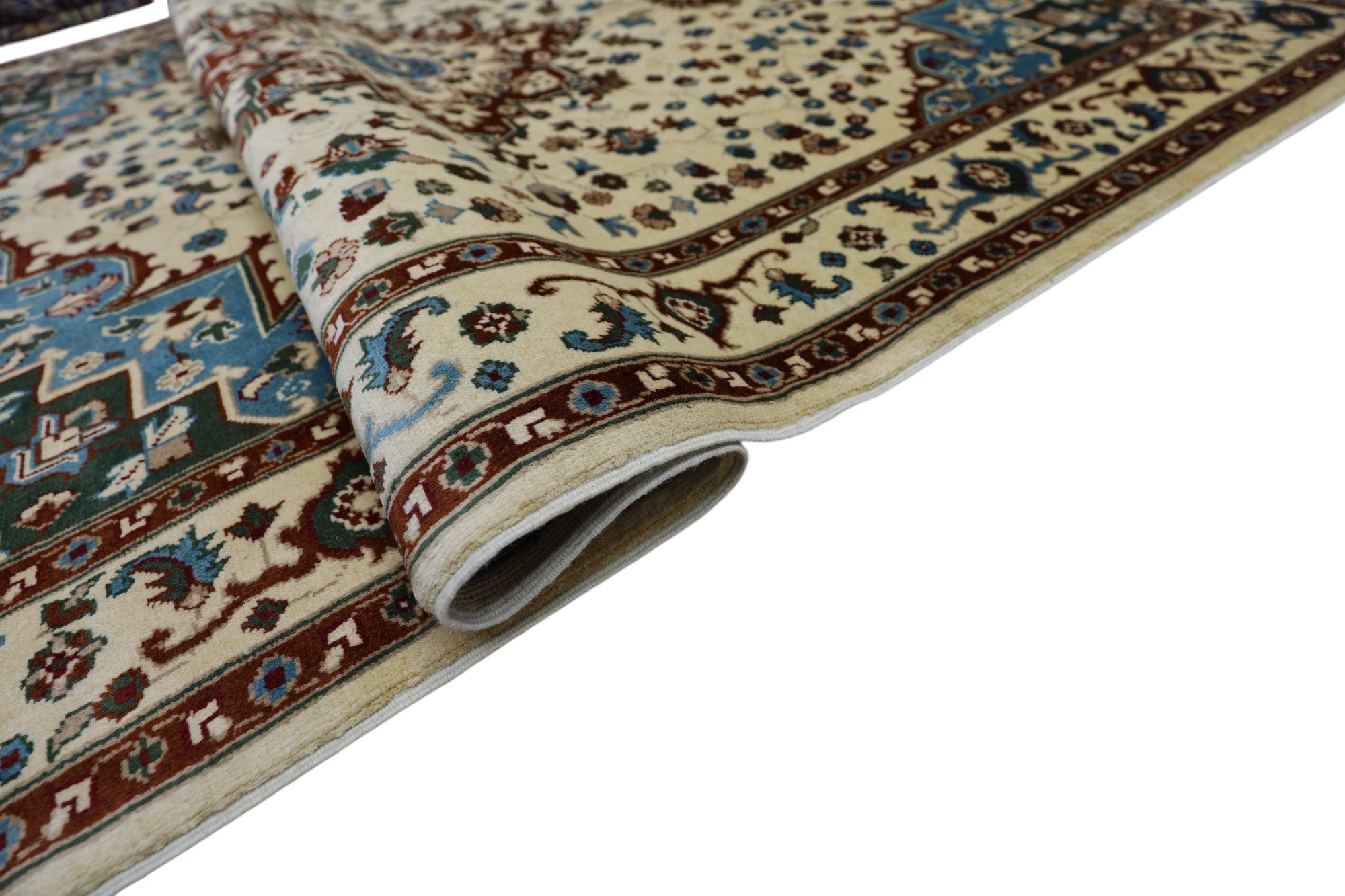 Hand-Knotted Afghani Barg Wool Rug – 5’0″  x  6’11″