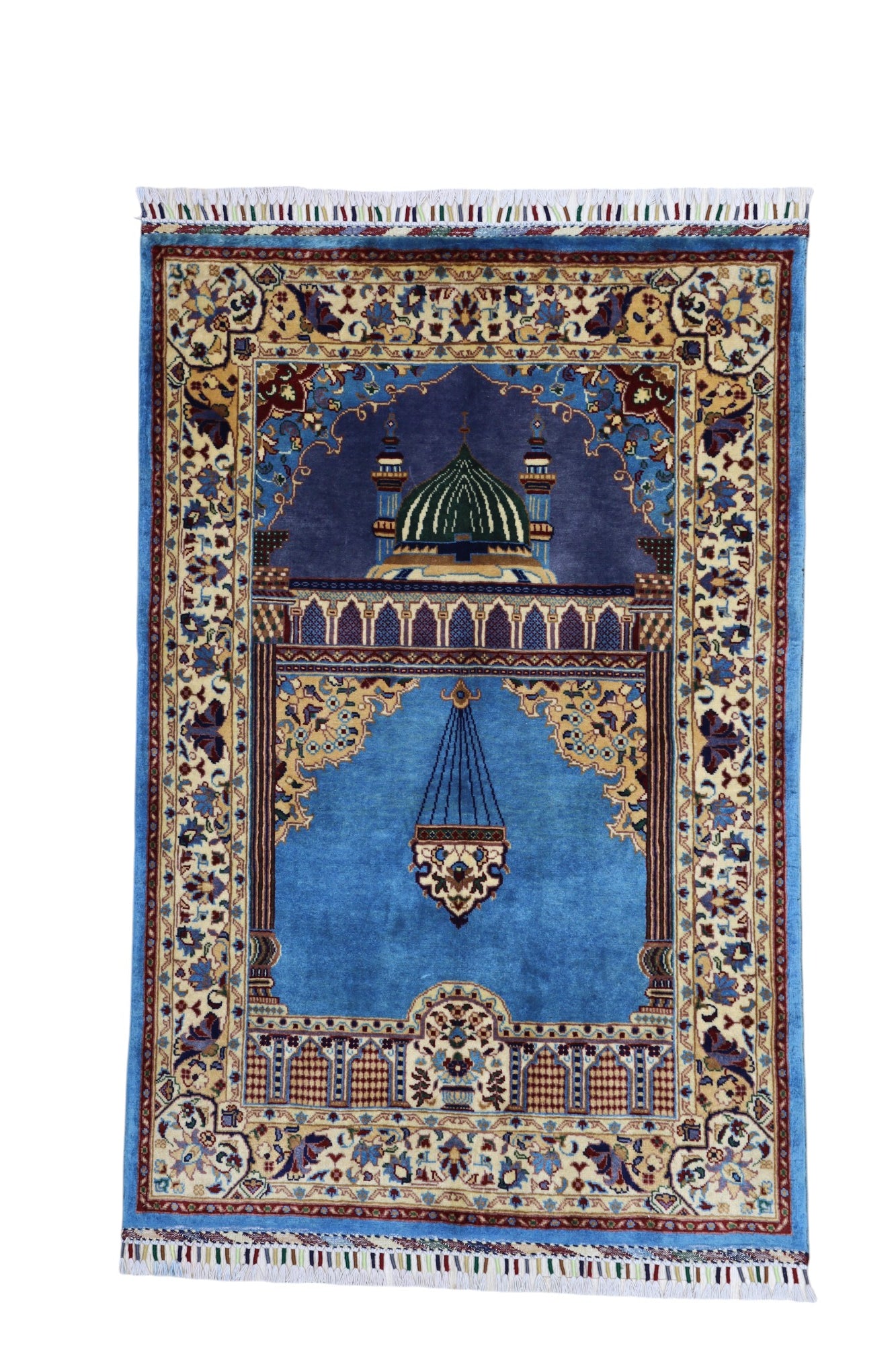 Hand-Knotted Afghani Wool Prayer Rug – 2’10″  x  4’2″