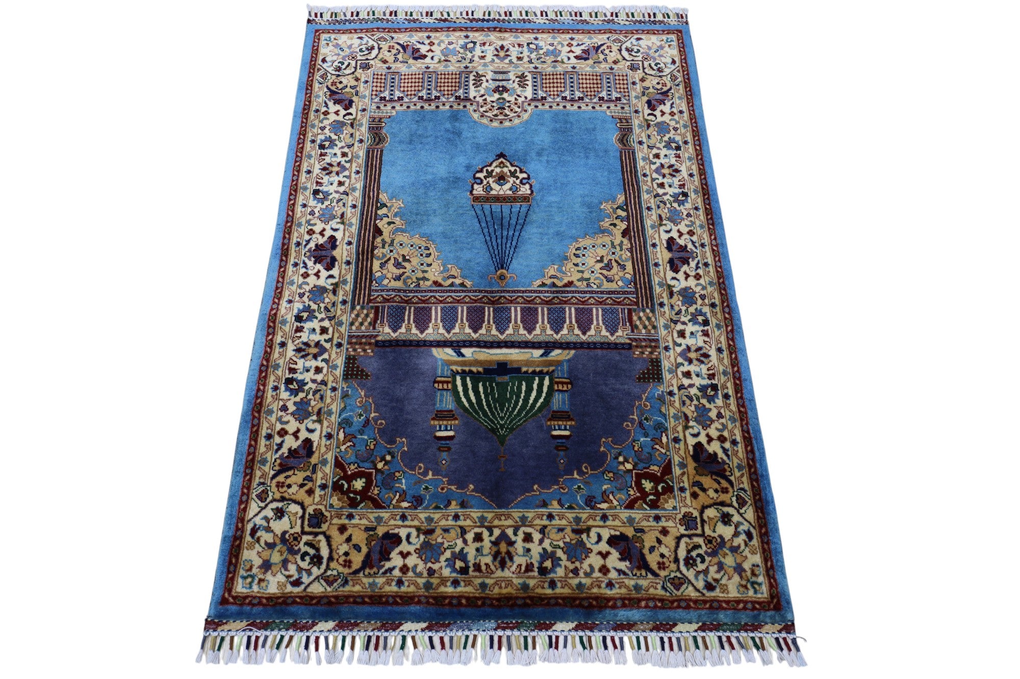 Hand-Knotted Afghani Wool Prayer Rug – 2’10″  x  4’2″