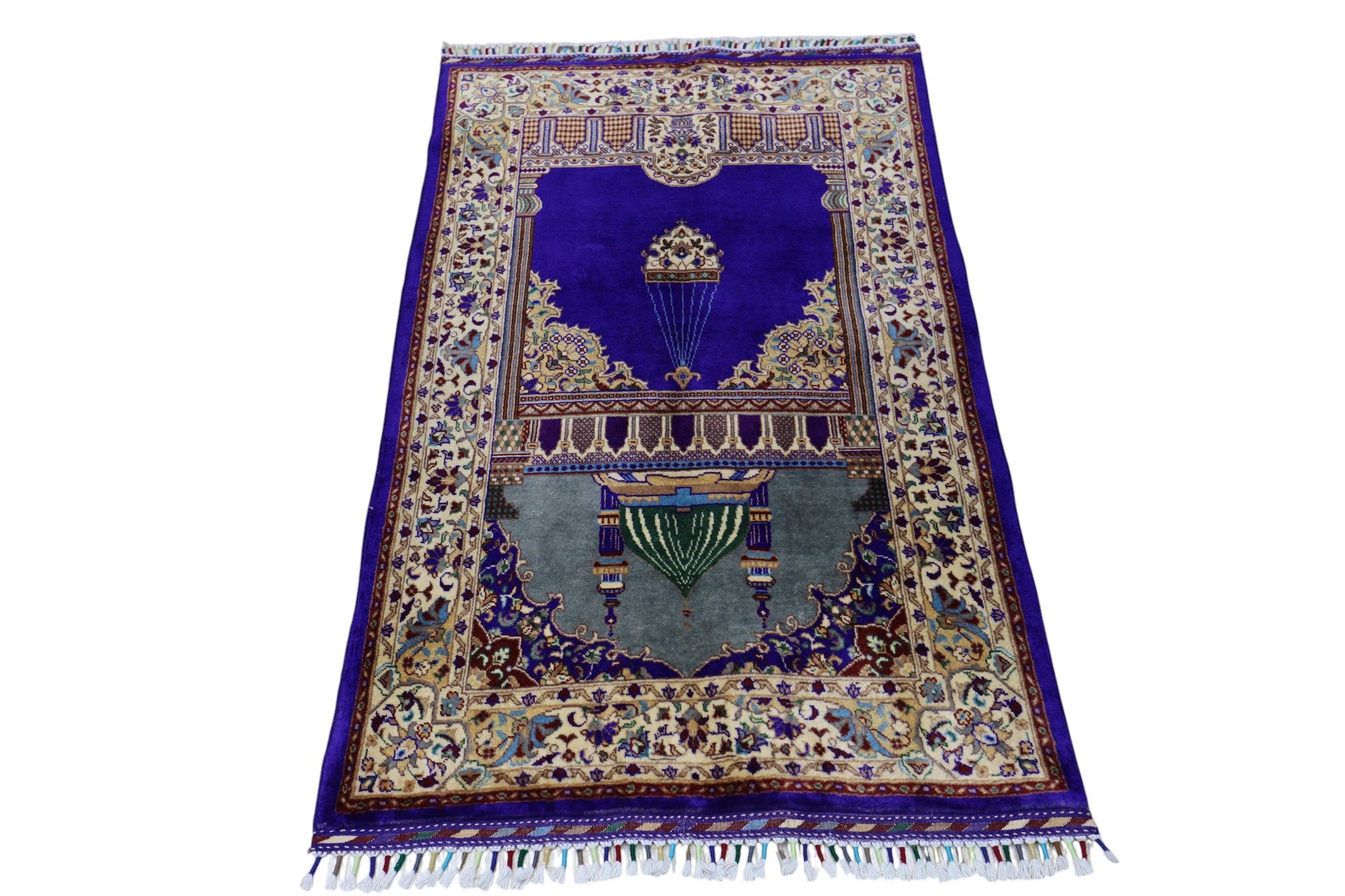 Hand-Knotted Afghani Wool Prayer Rug – 2’9″  x  4’4″