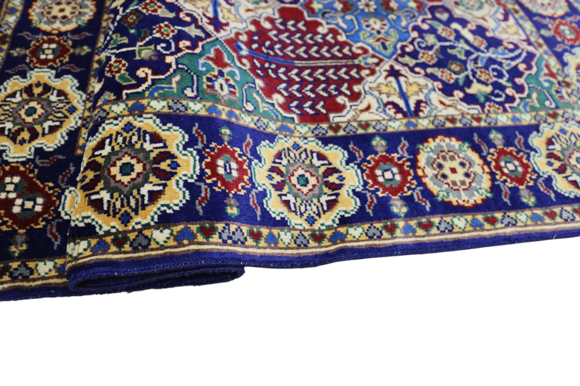 Hand-Knotted Afghani Satranji Wool Rug – 2’9″  x  4’5″