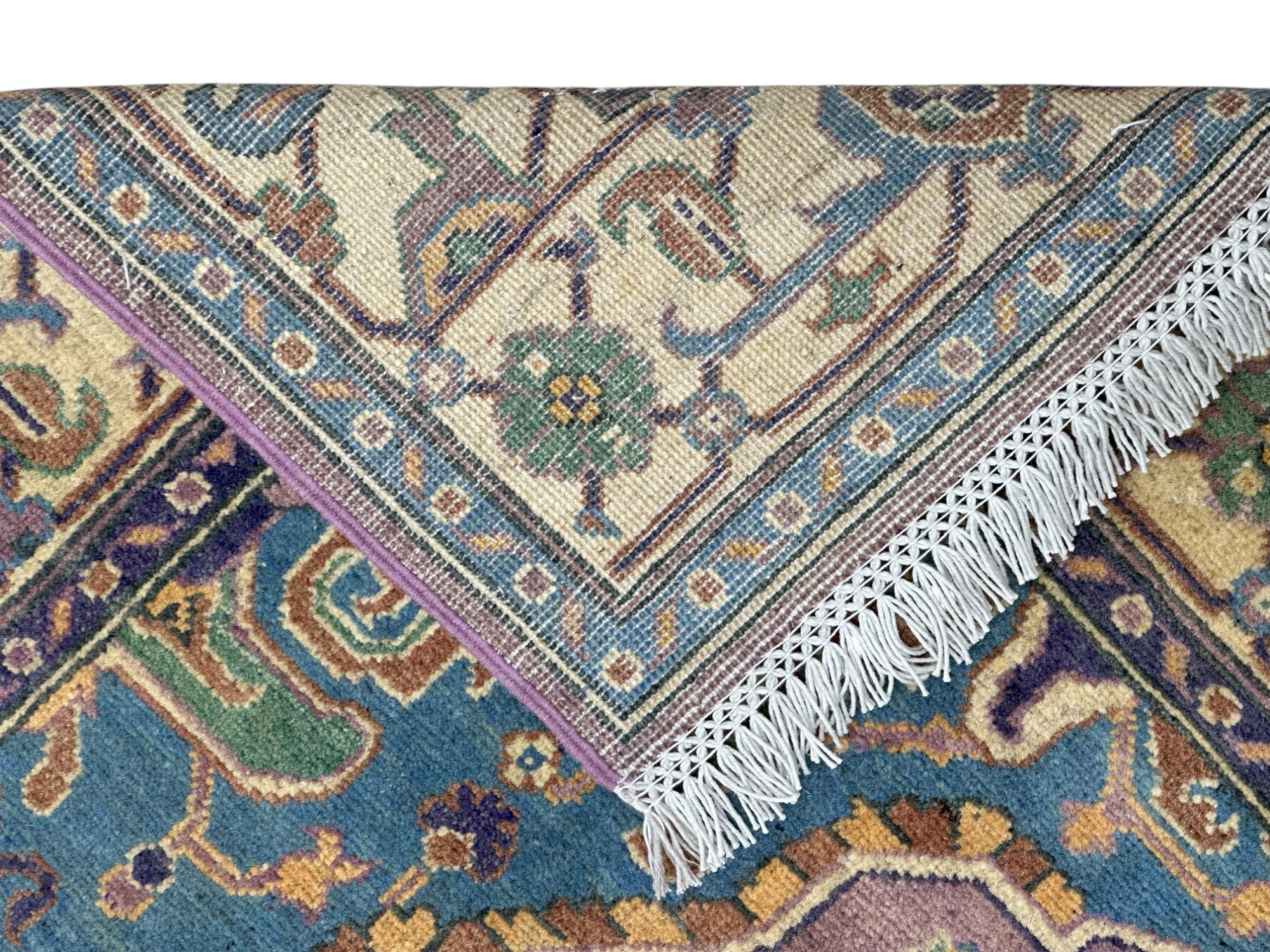 Hand-Knotted Afghani Kazak Wool Rug – 4’9″  x  6’10″
