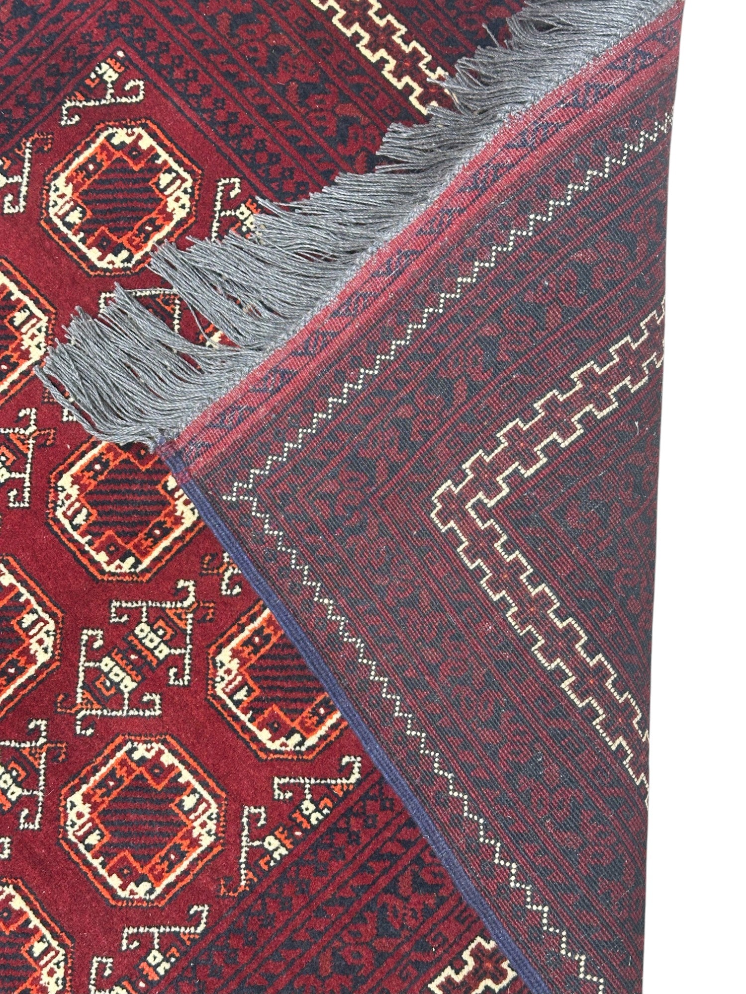 Hand-Knotted Afghani Waziri Wool Rug – 2’10″  x  9’8″