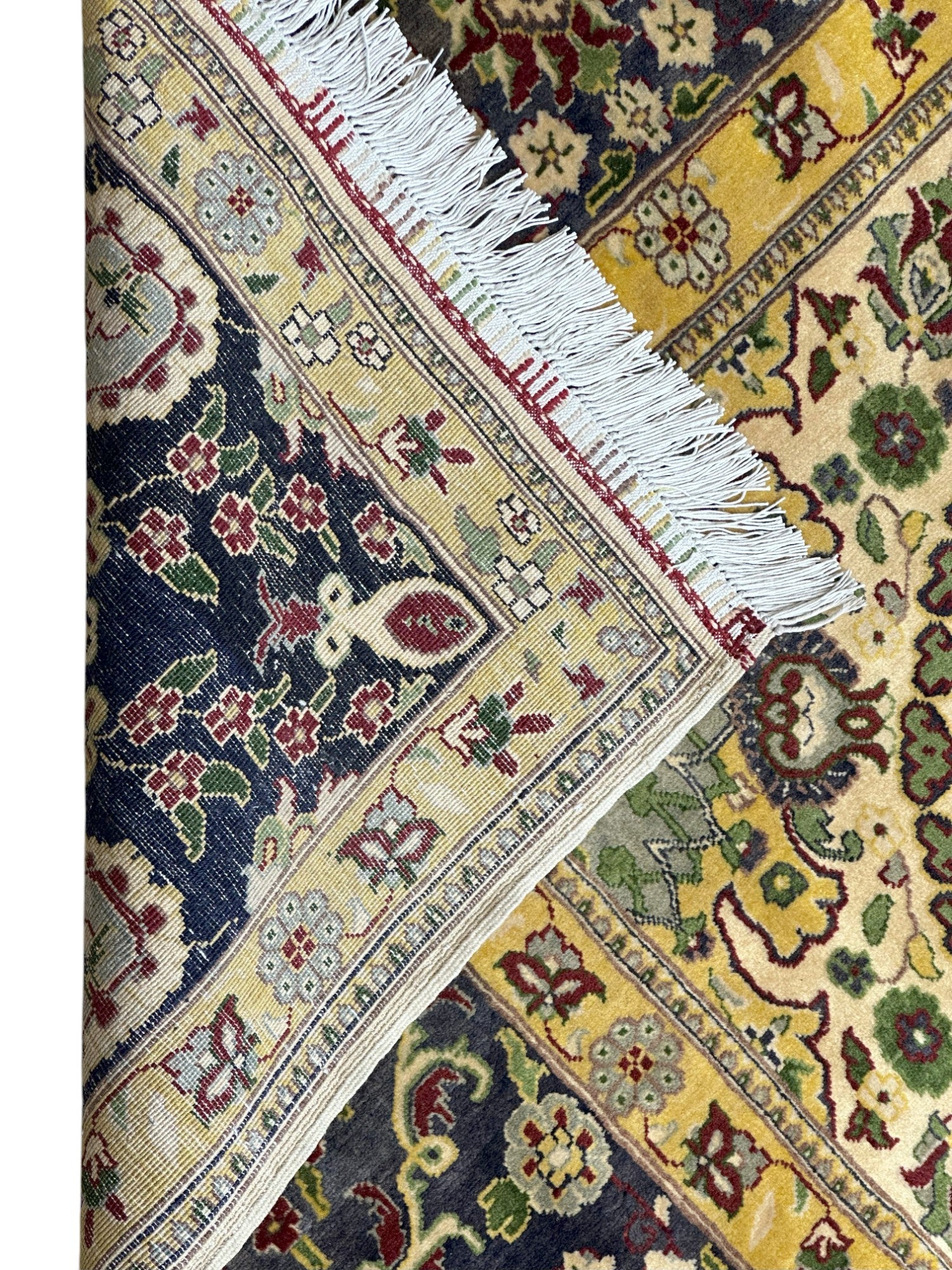Hand-Knotted Afghani Rezmahi Wool Rug – 6’6″  x  10’8″